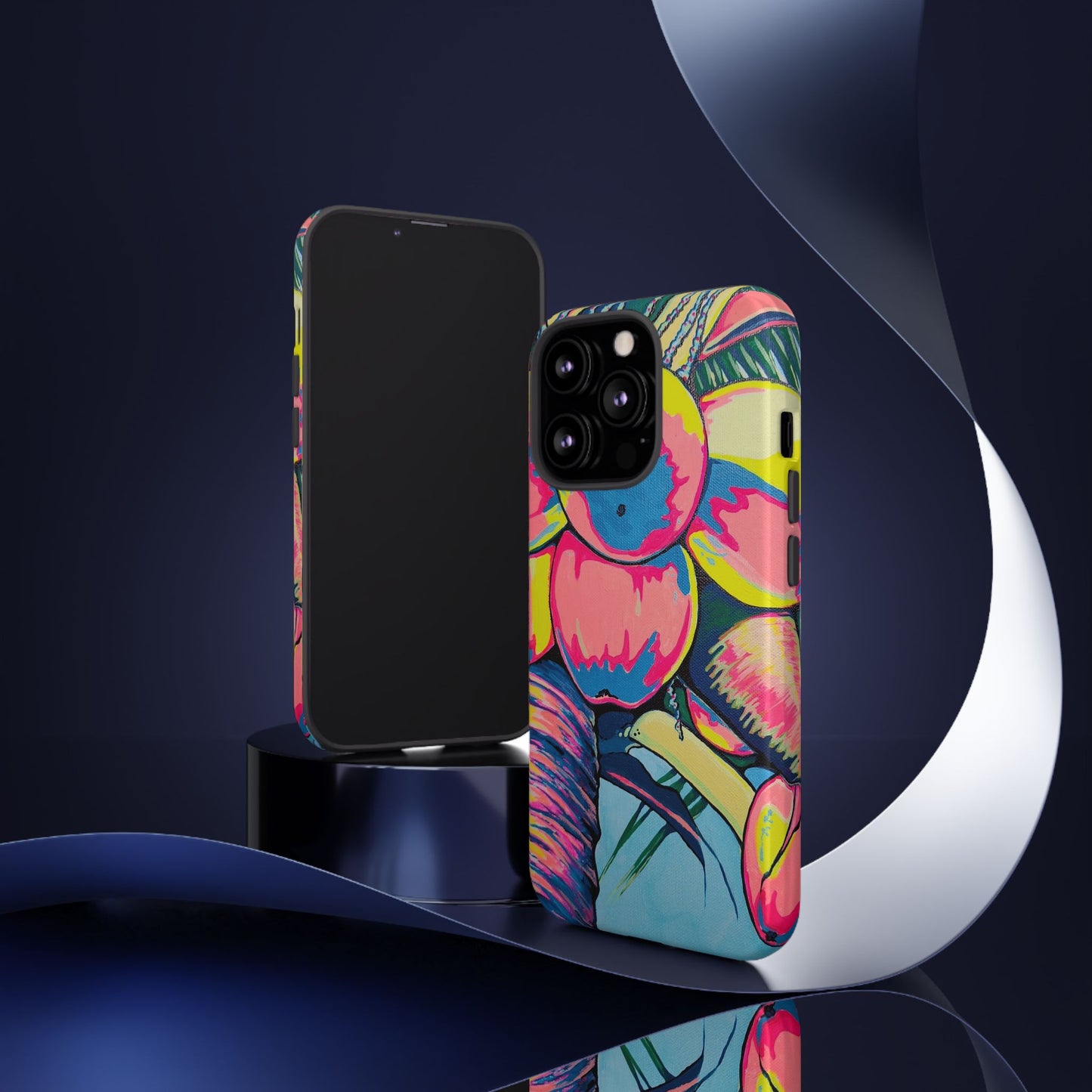 Neon Coconuts Tough Phone Case