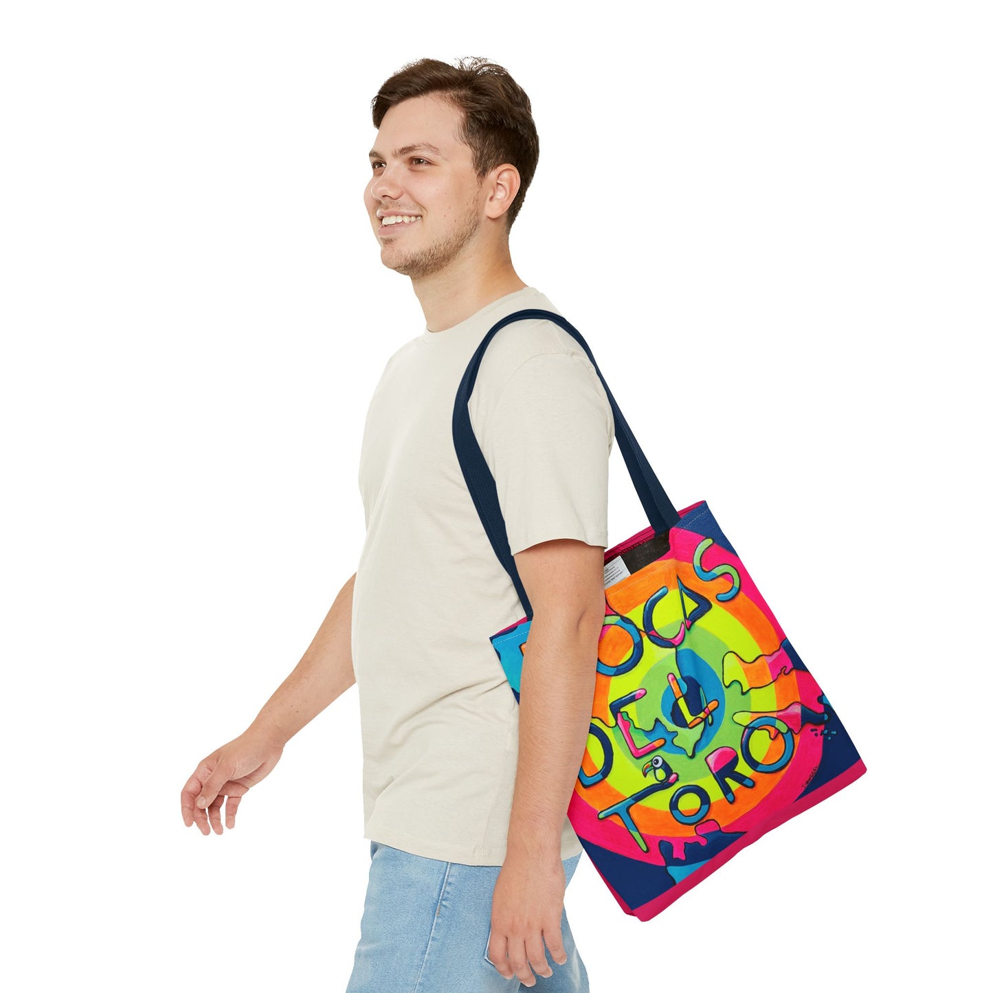 Premium Bocas Del Toro Islands Tote Bag, Original Artist Design, Reusable Shopping Tote,  Eco-Friendly