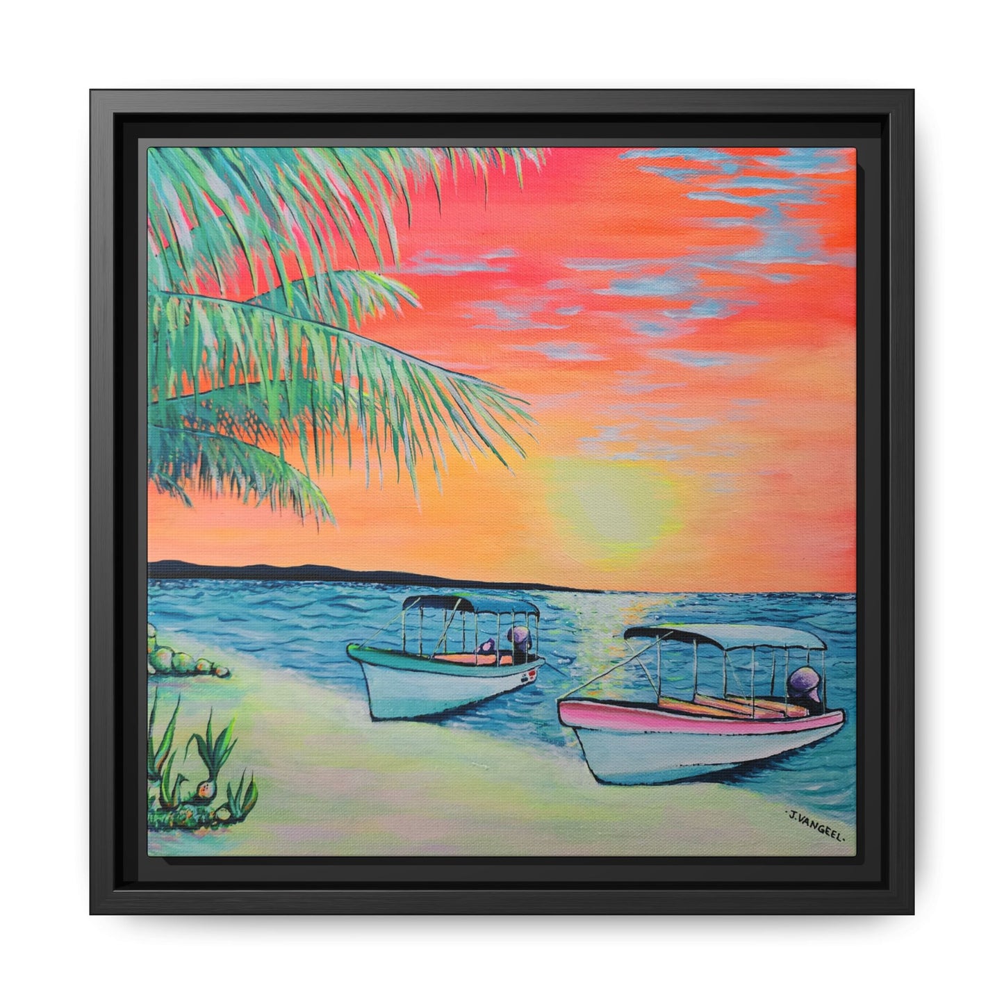 Framed Panga Express Canvas Print