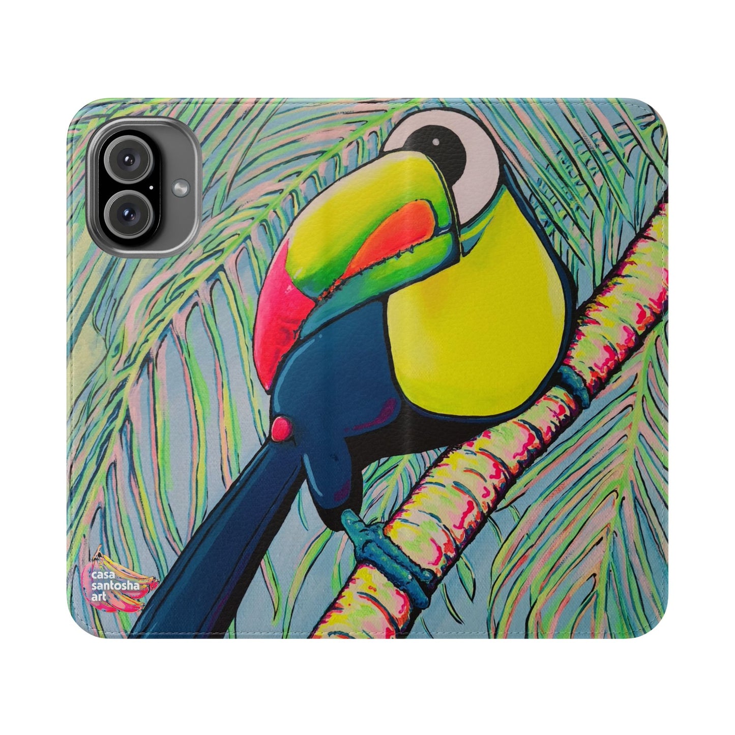 Cyclops Toucan Flip Phone Case – Wallet Cover with Card Slots
