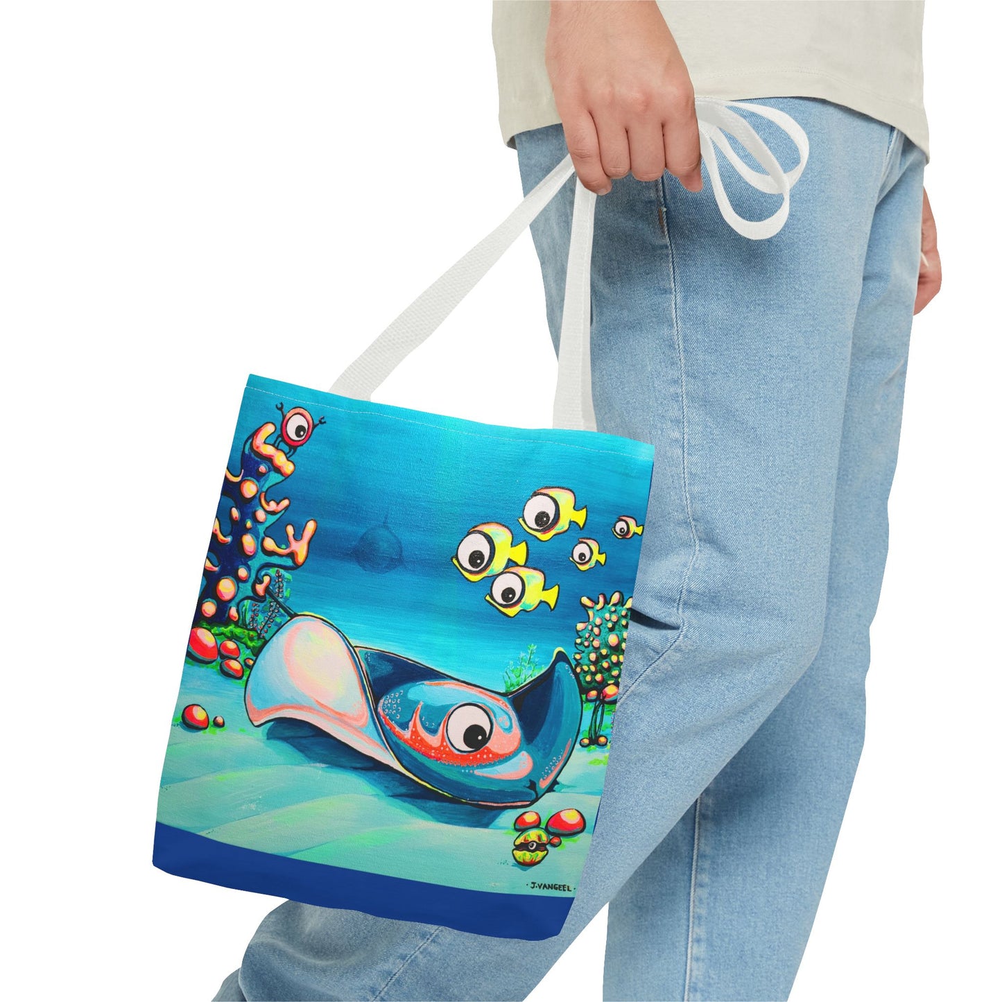 Premium Cyclops Stingray Tote Bag, Original Artist Design, Reusable Shopping Tote, Eco-Friendly