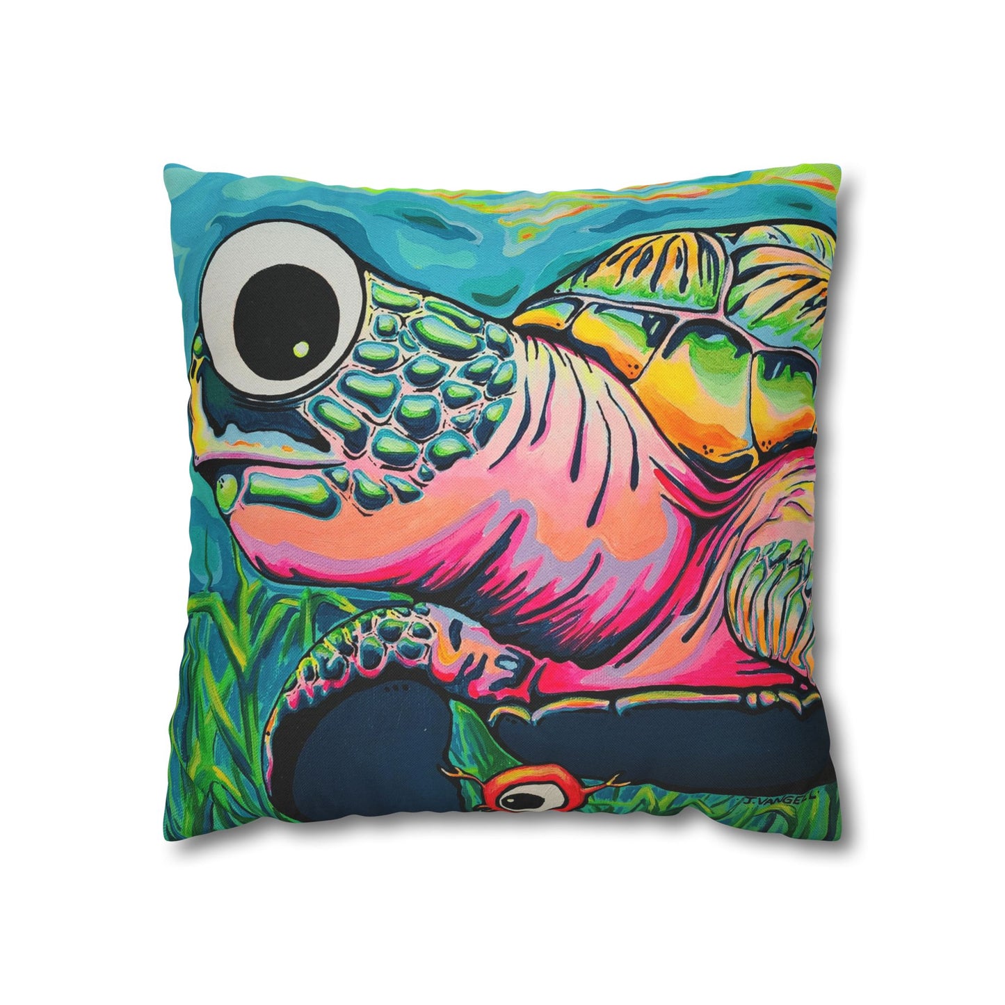 Cyclops Turtle Pillowcase for Throw Pillow, Cover Only
