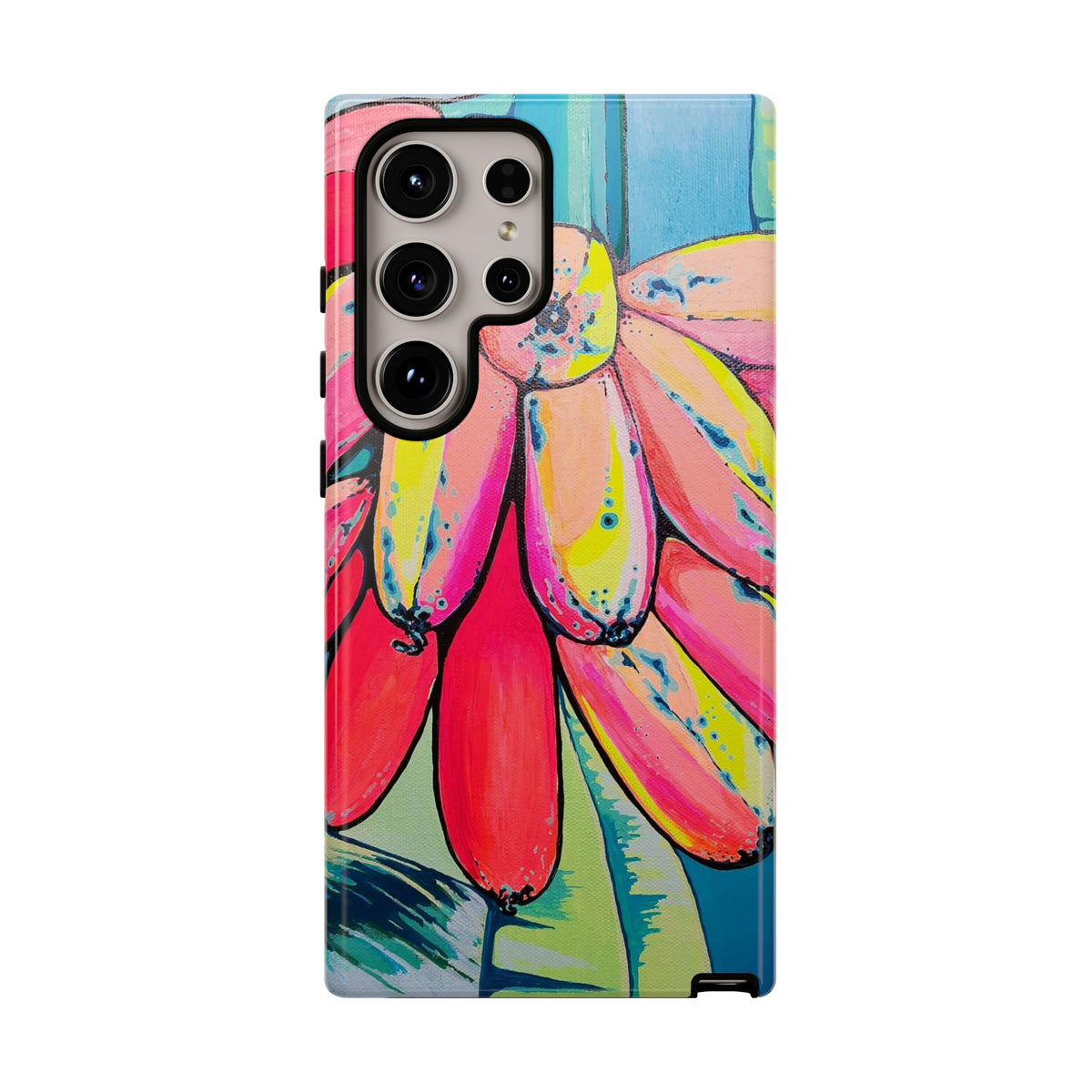 Neon Primitivo Bananas Tough Phone Case