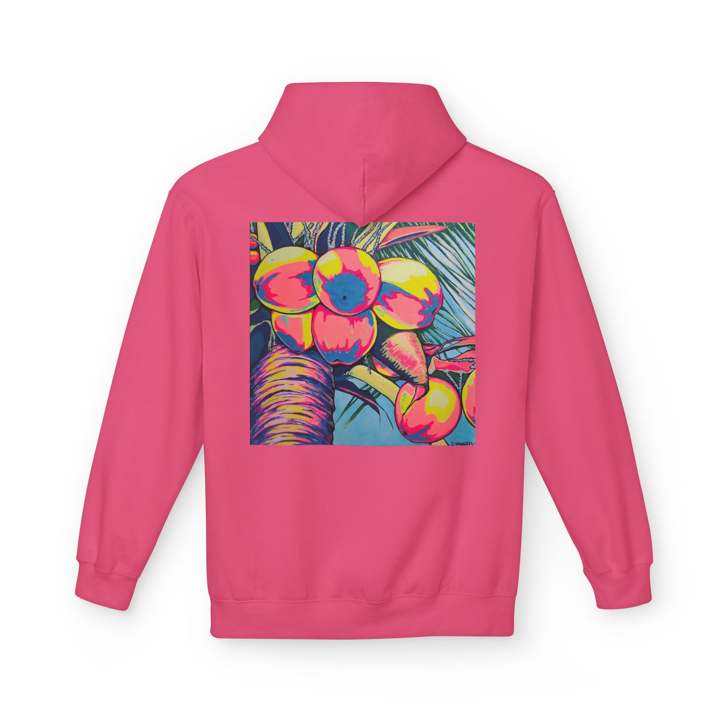 Unisex Neon Coconuts Soft Hoodie
