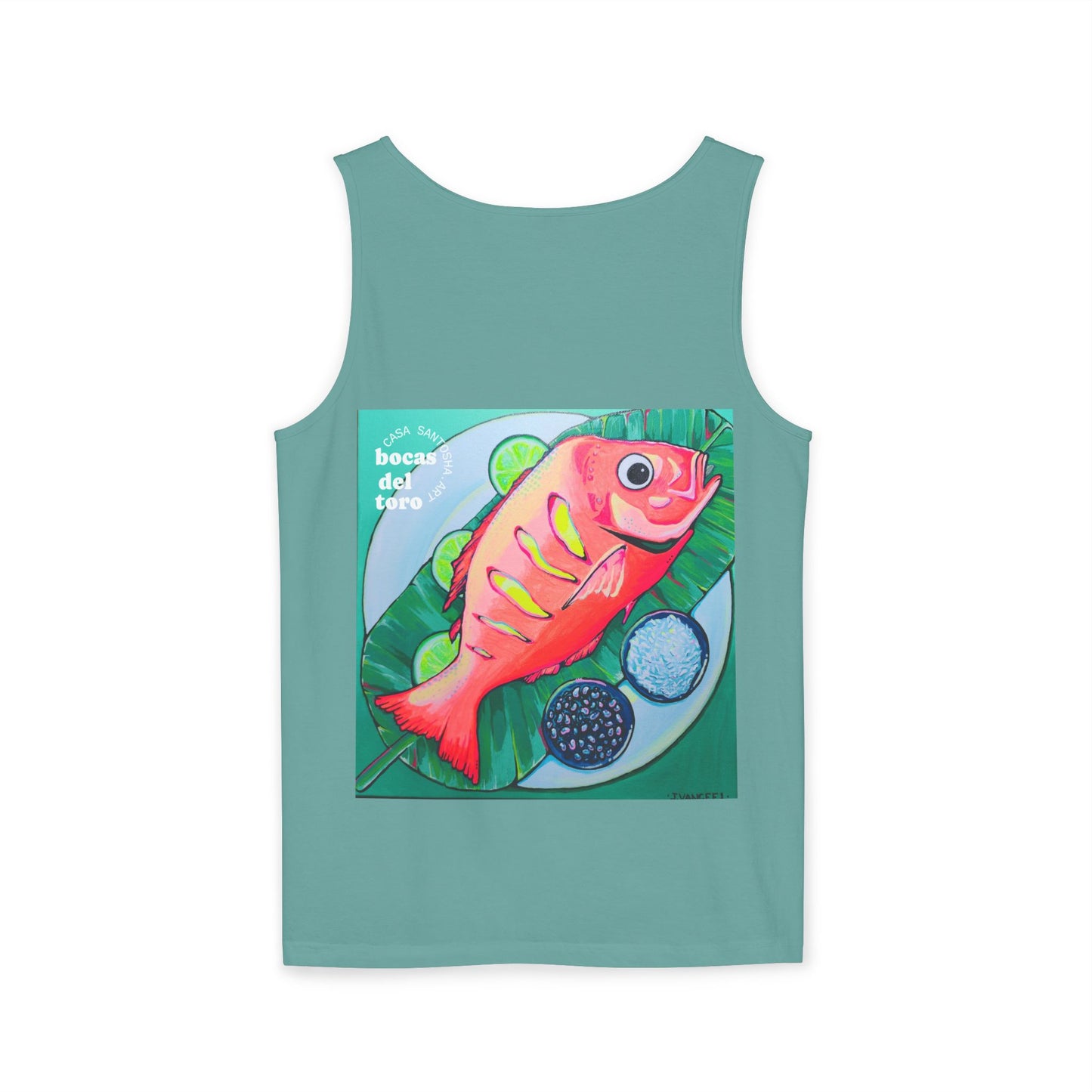 Unisex Neon Fried Fish Tank Top - Perfect for Summer Vibes