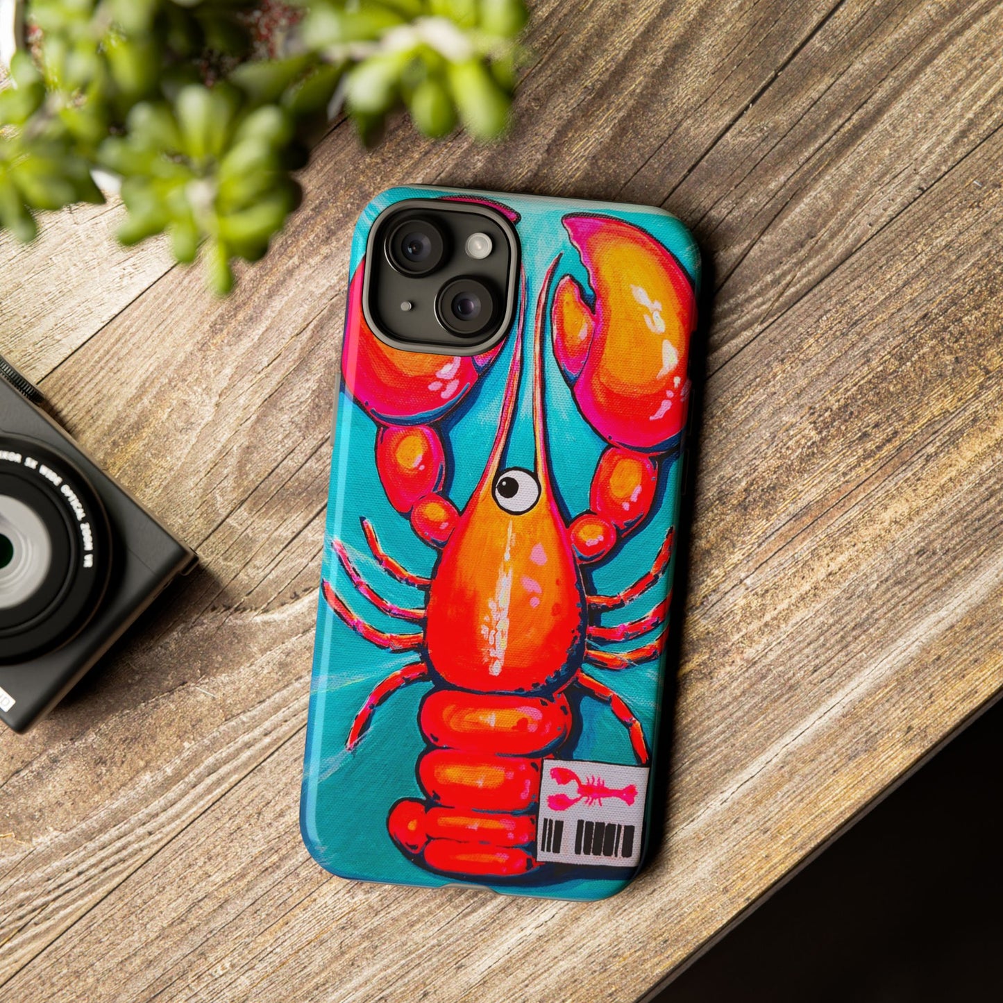 Neon Lobster Tough Phone Case
