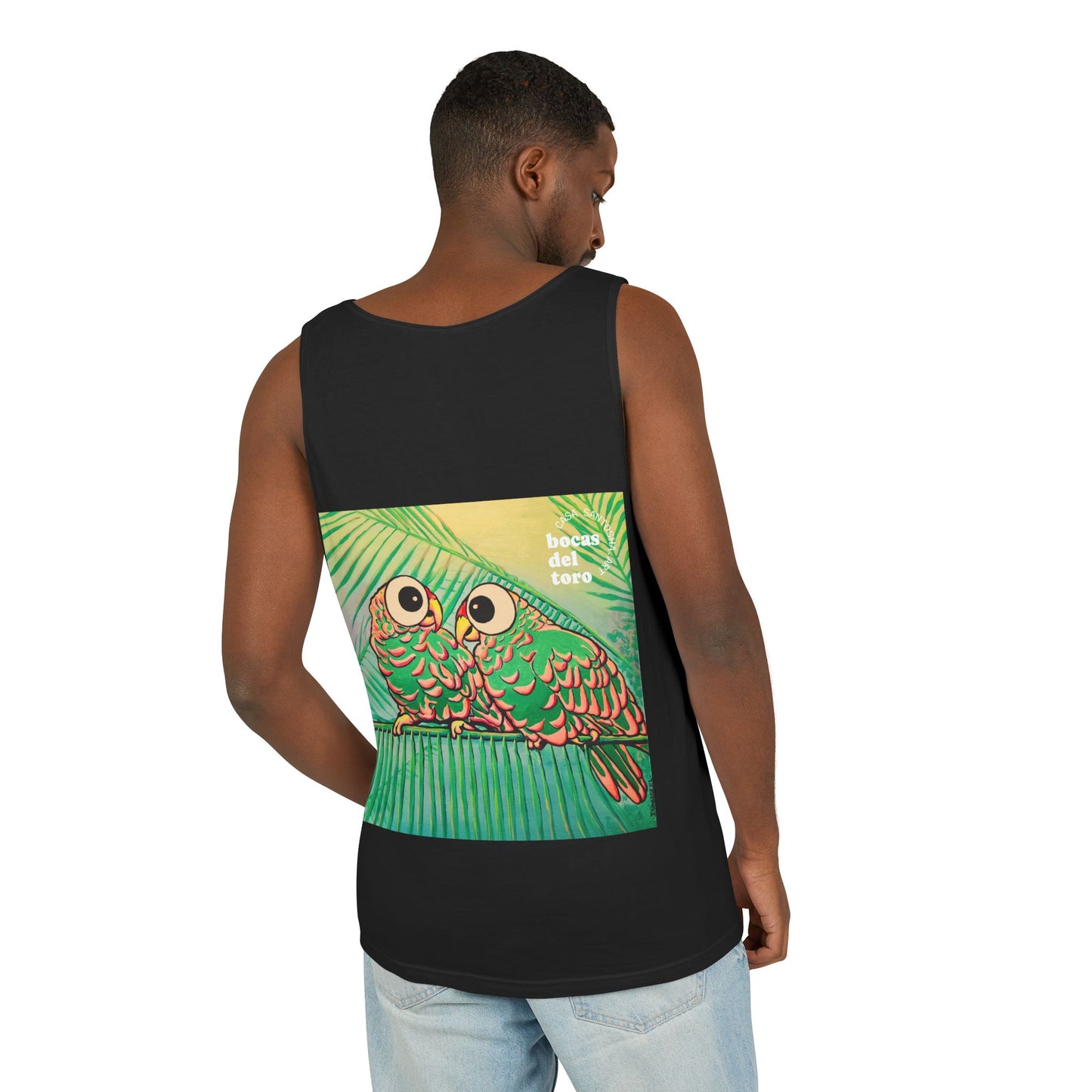 Unisex Chatty Cyclops Parrots Tank Top - Perfect for Summer Vibes