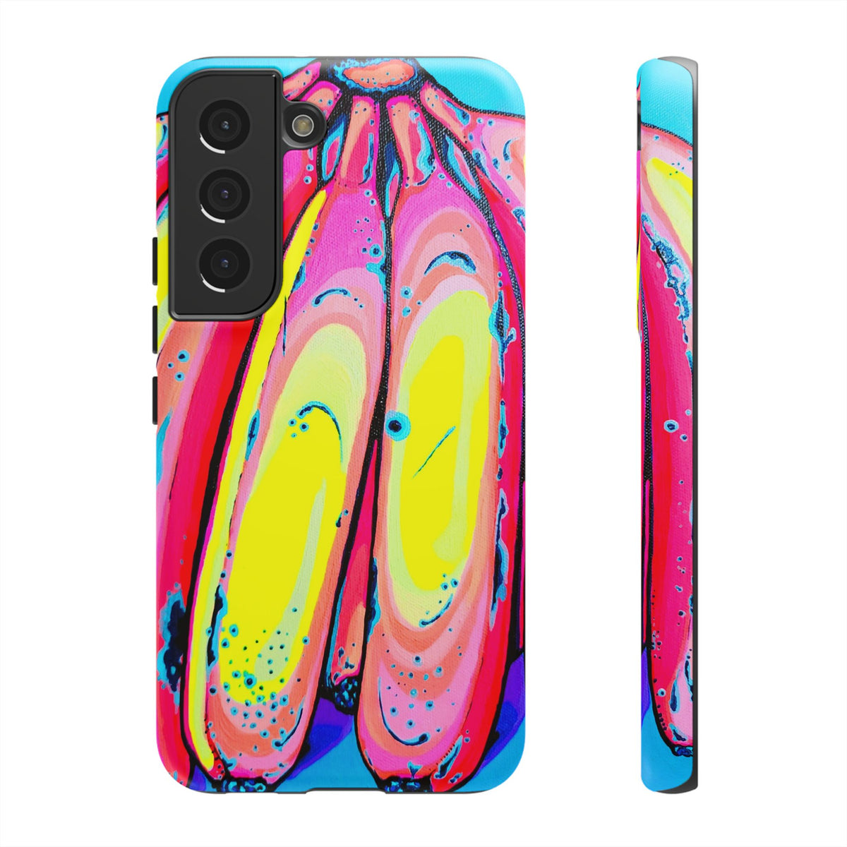 Neon Fat Bananas Tough Phone Case