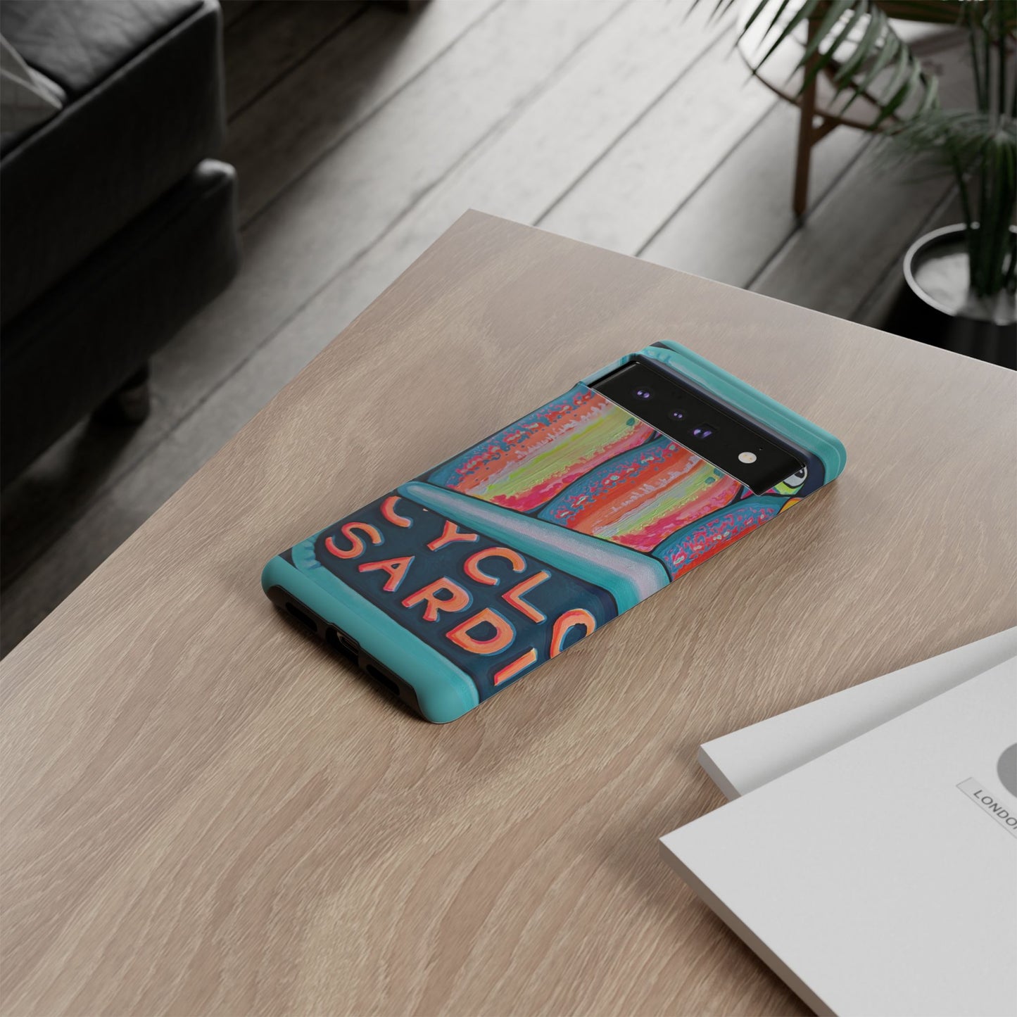Neon Sardines Tough Phone Case