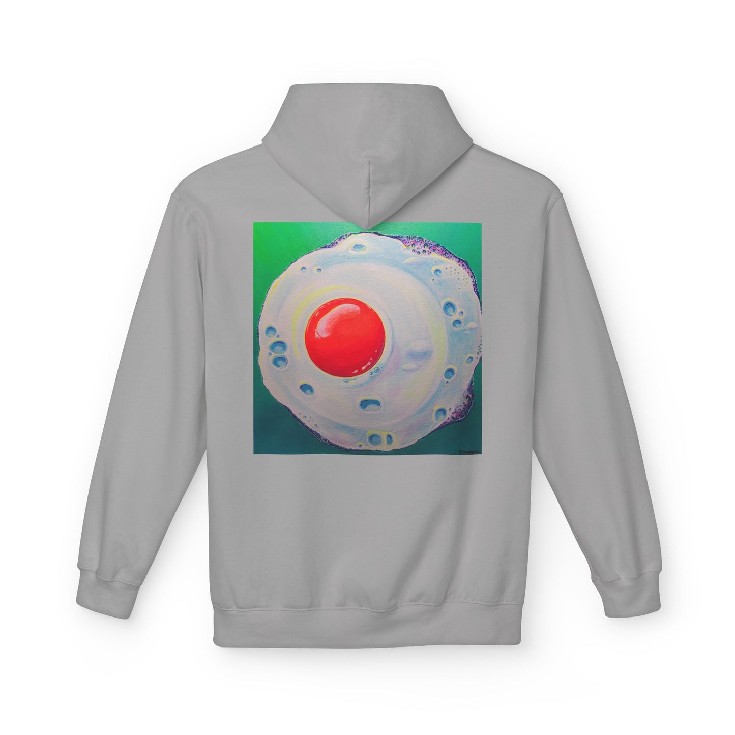 Unisex Neon Fried Egg Soft Hoodie