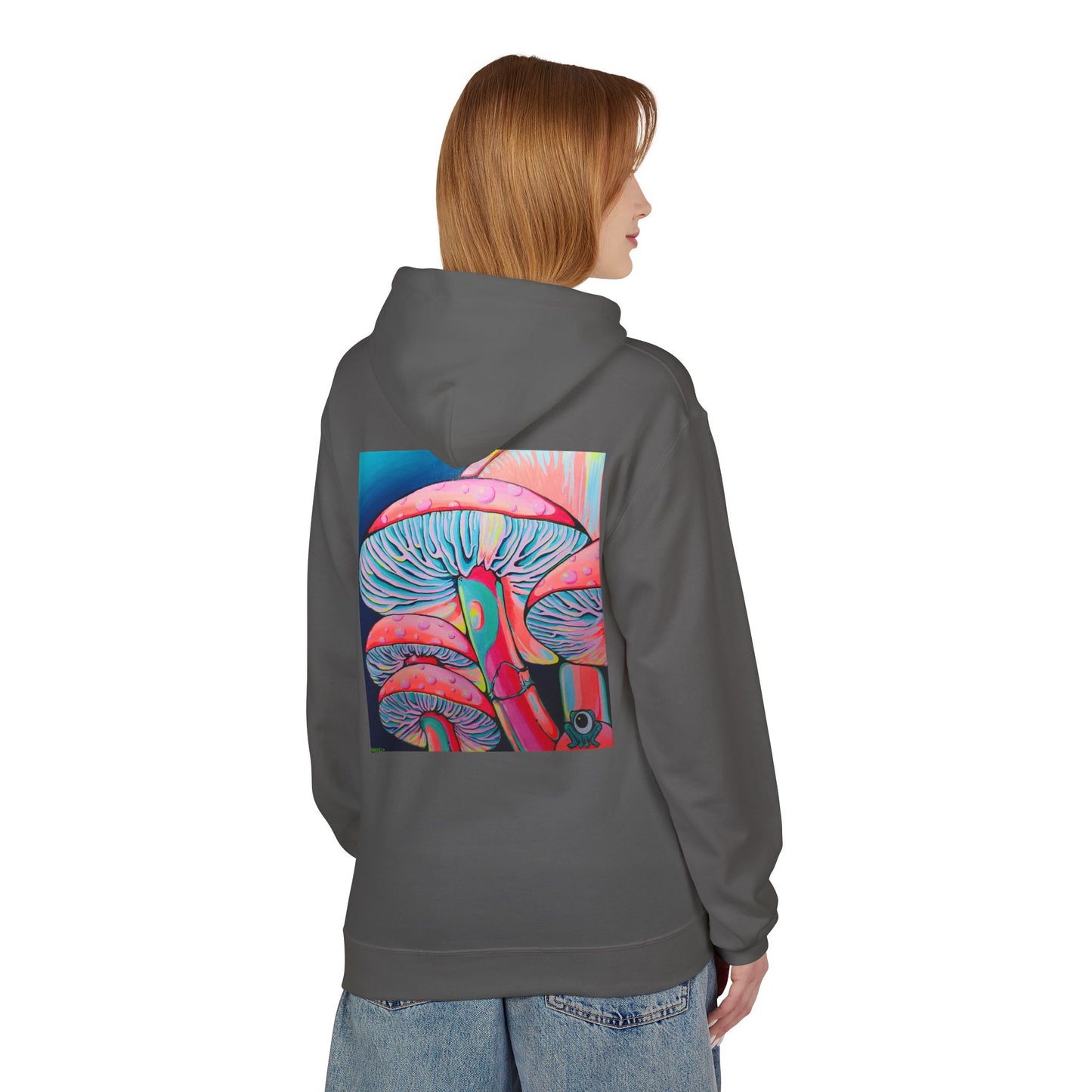 Unisex Trippy Mushrooms Soft Hoodie