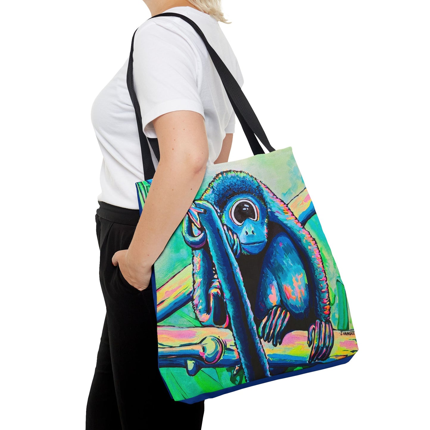 Premium Cyclops Monkey Tote Bag, Original Artist Design, Reusable Shopping Tote, Eco-Friendly