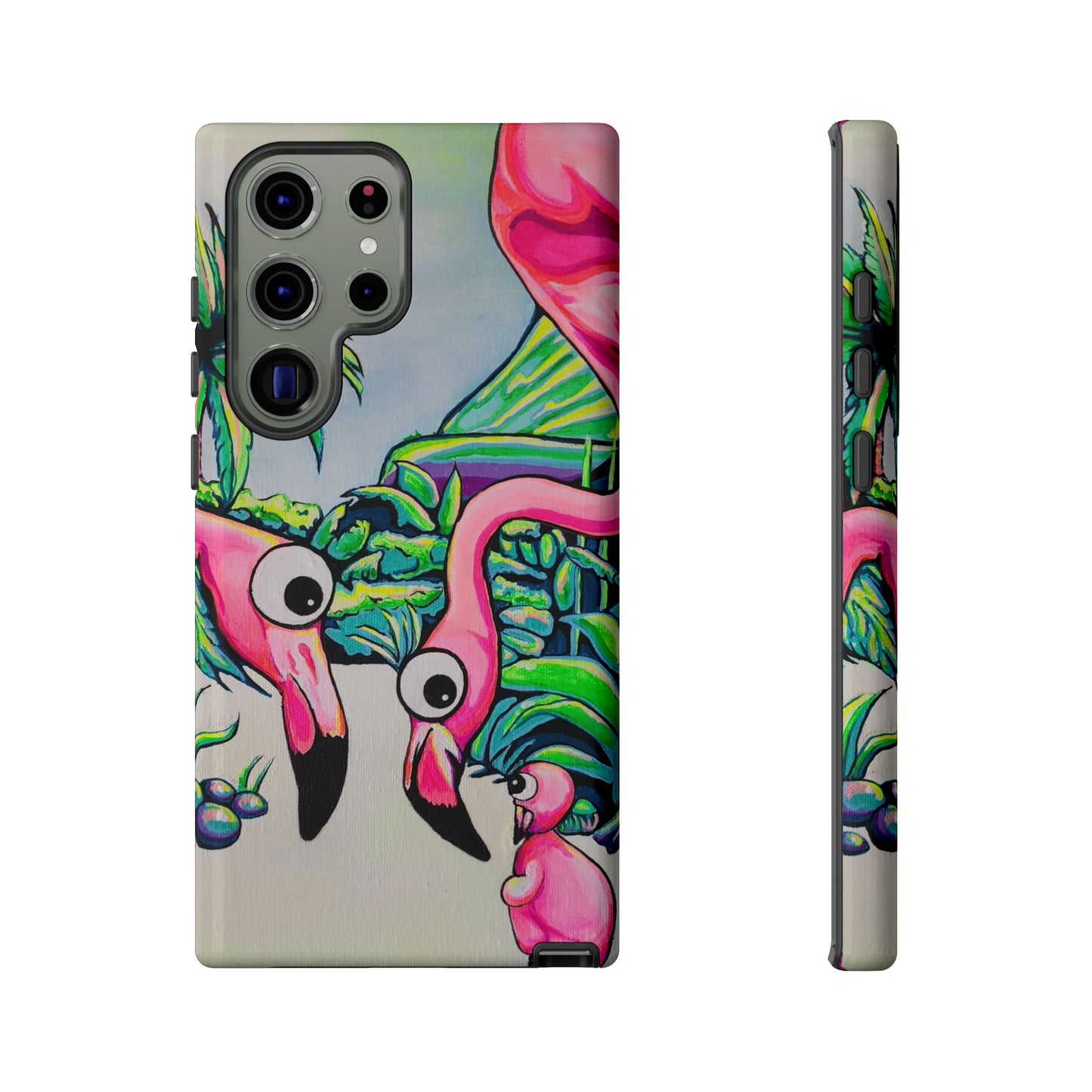 Cyclops Flamingo Family Tough Phone Case
