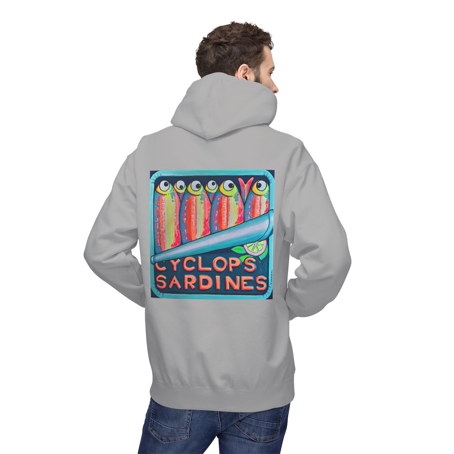 Unisex Neon Sardines Soft Hoodie