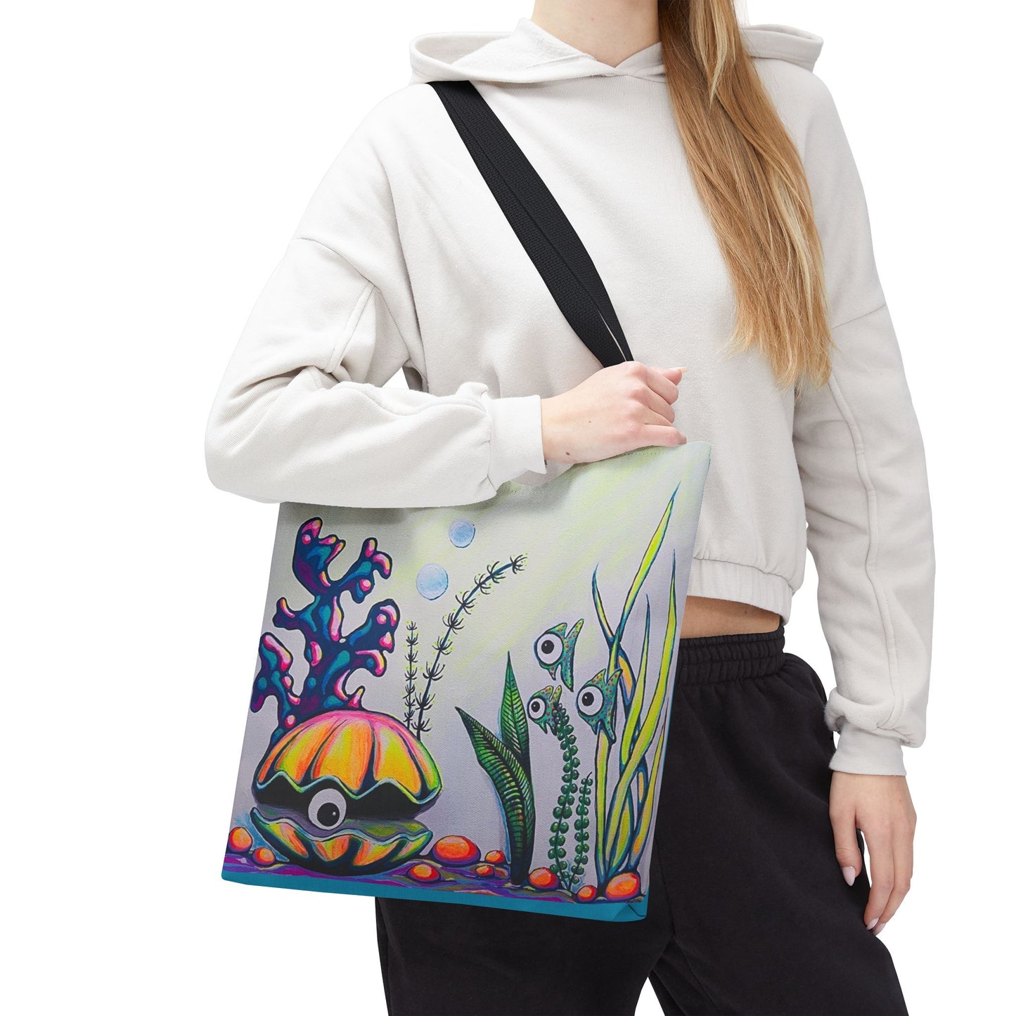 Premium Cyclops Clam Tote Bag, Original Artist Design, Reusable Shopping Tote,  Eco-Friendly