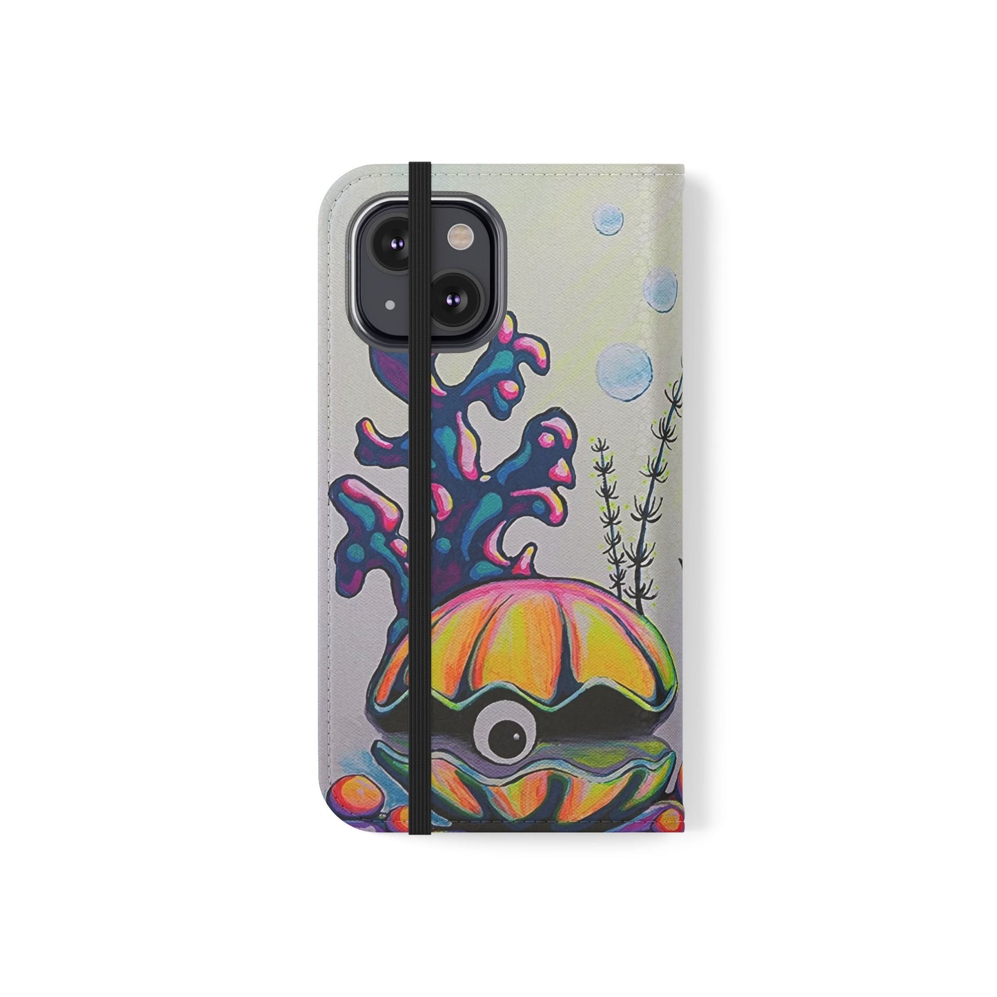 Cyclops Clam Flip Phone Case – Wallet Cover with Card Slots