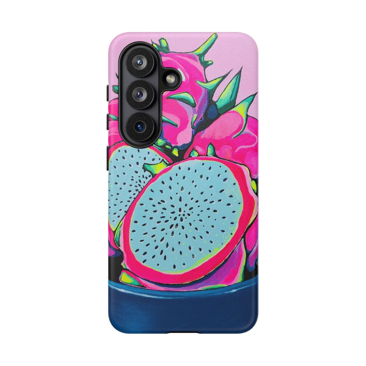 Coque de téléphone résistante Pitaya Rose Néon