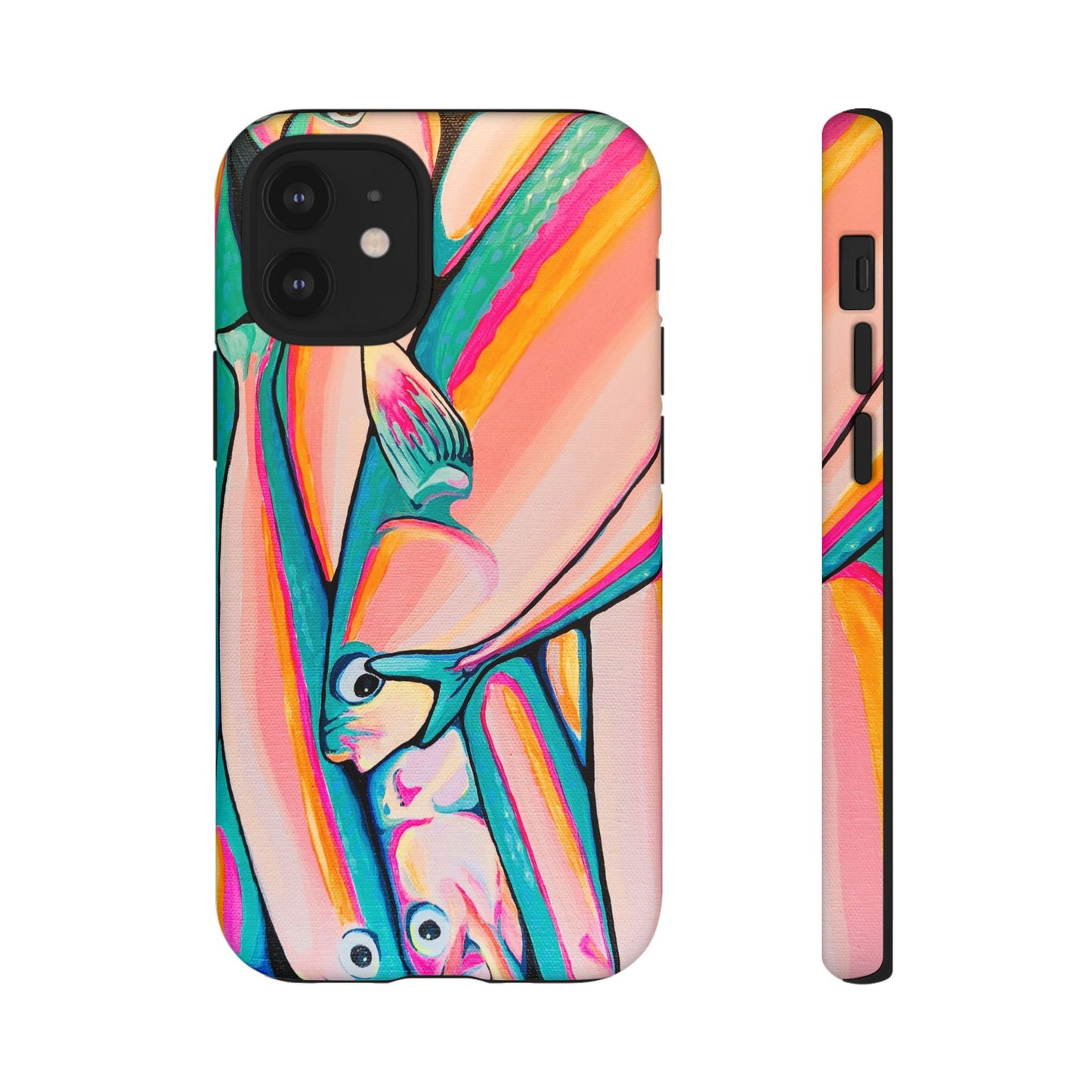Neon Fish Tough Phone Case