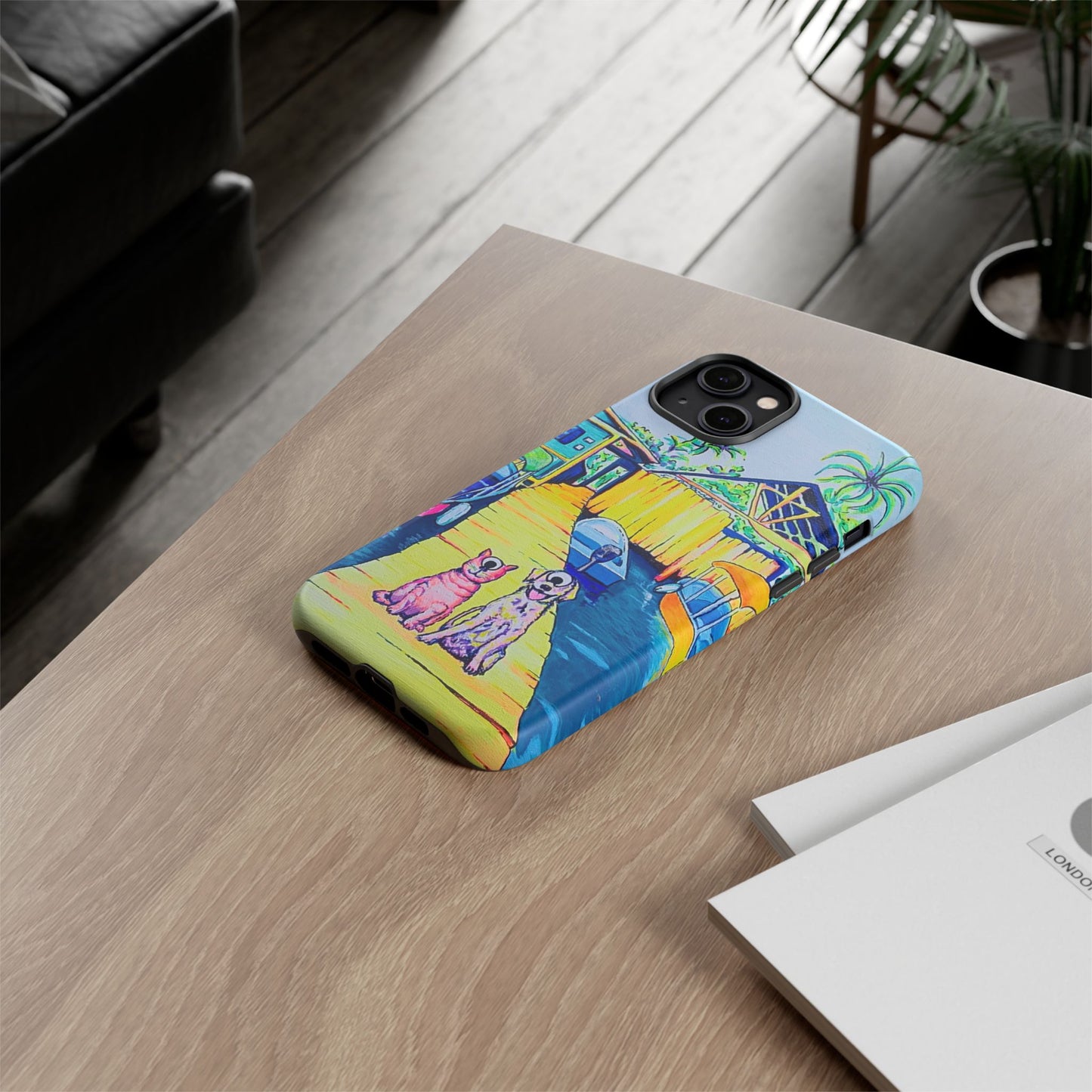 Cyclops Cat and Dog in Bocas Tough Phone Case