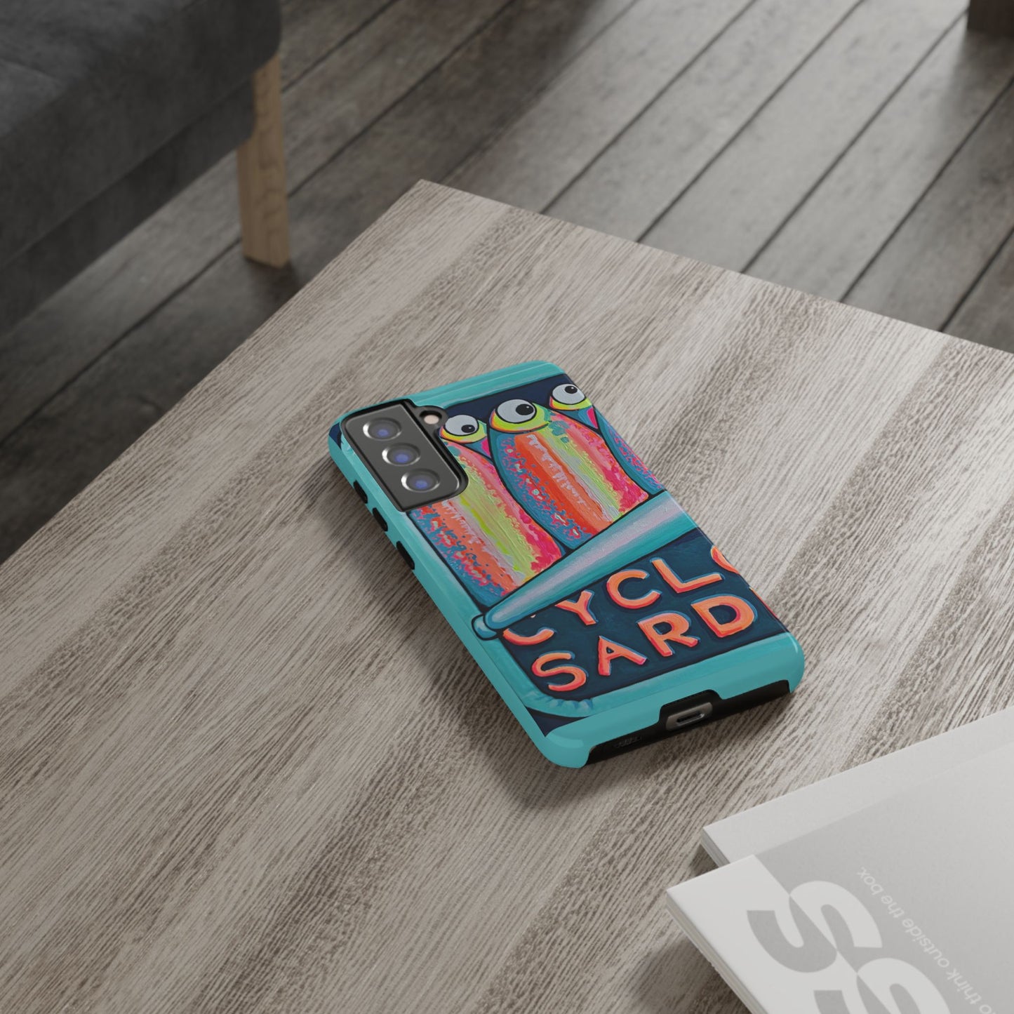Neon Sardines Tough Phone Case