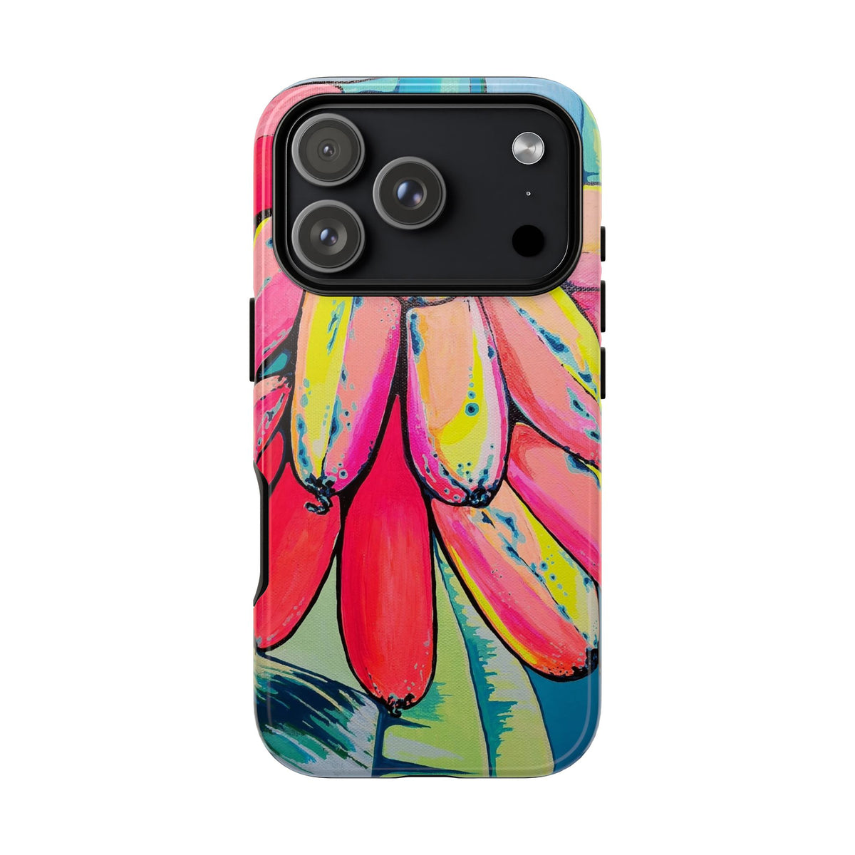 Neon Primitivo Bananas Tough Phone Case