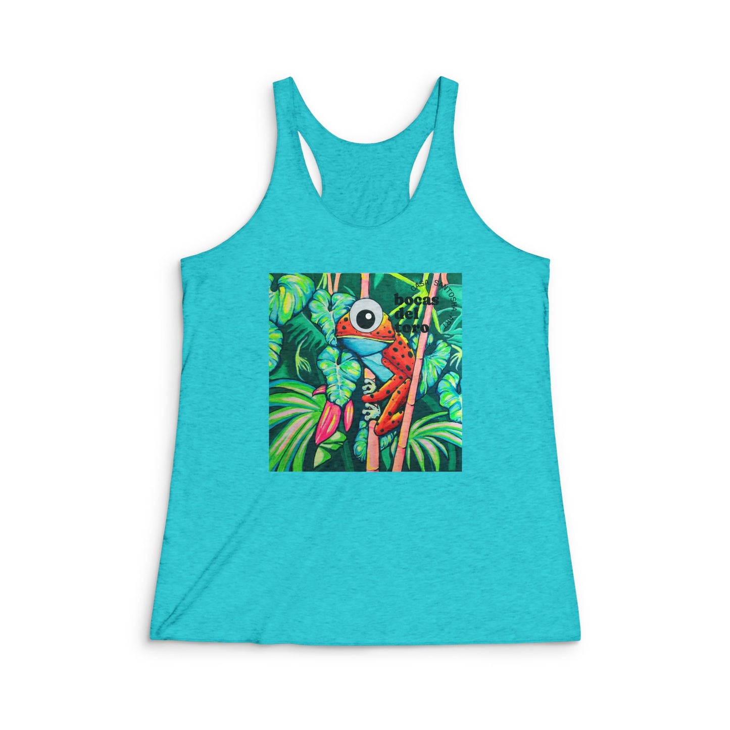 Women's Cyclops Red Frog Graphic Racerback Tank