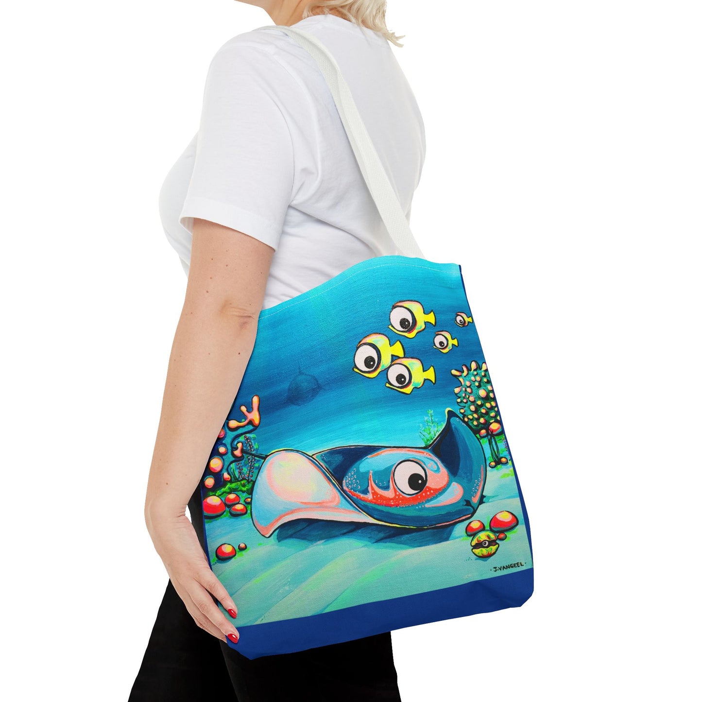 Premium Cyclops Stingray Tote Bag, Original Artist Design, Reusable Shopping Tote, Eco-Friendly