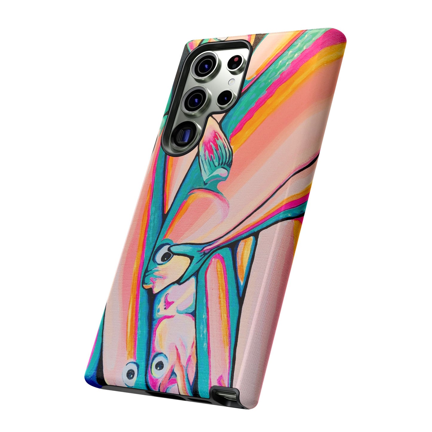 Neon Fish Tough Phone Case