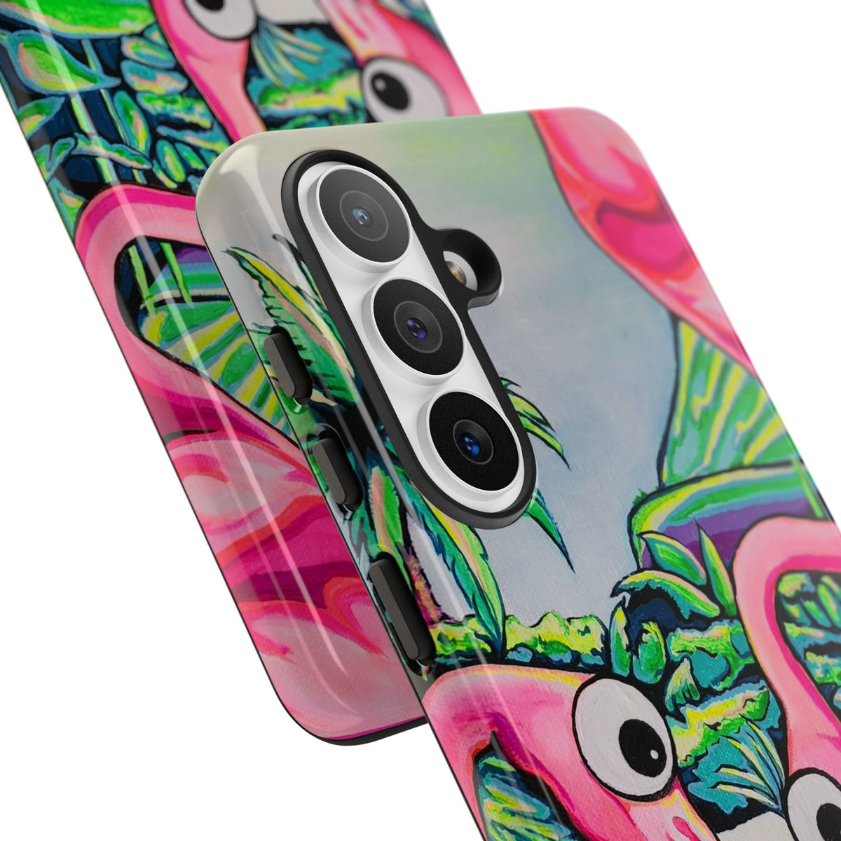 Cyclops Flamingo Family Tough Phone Case