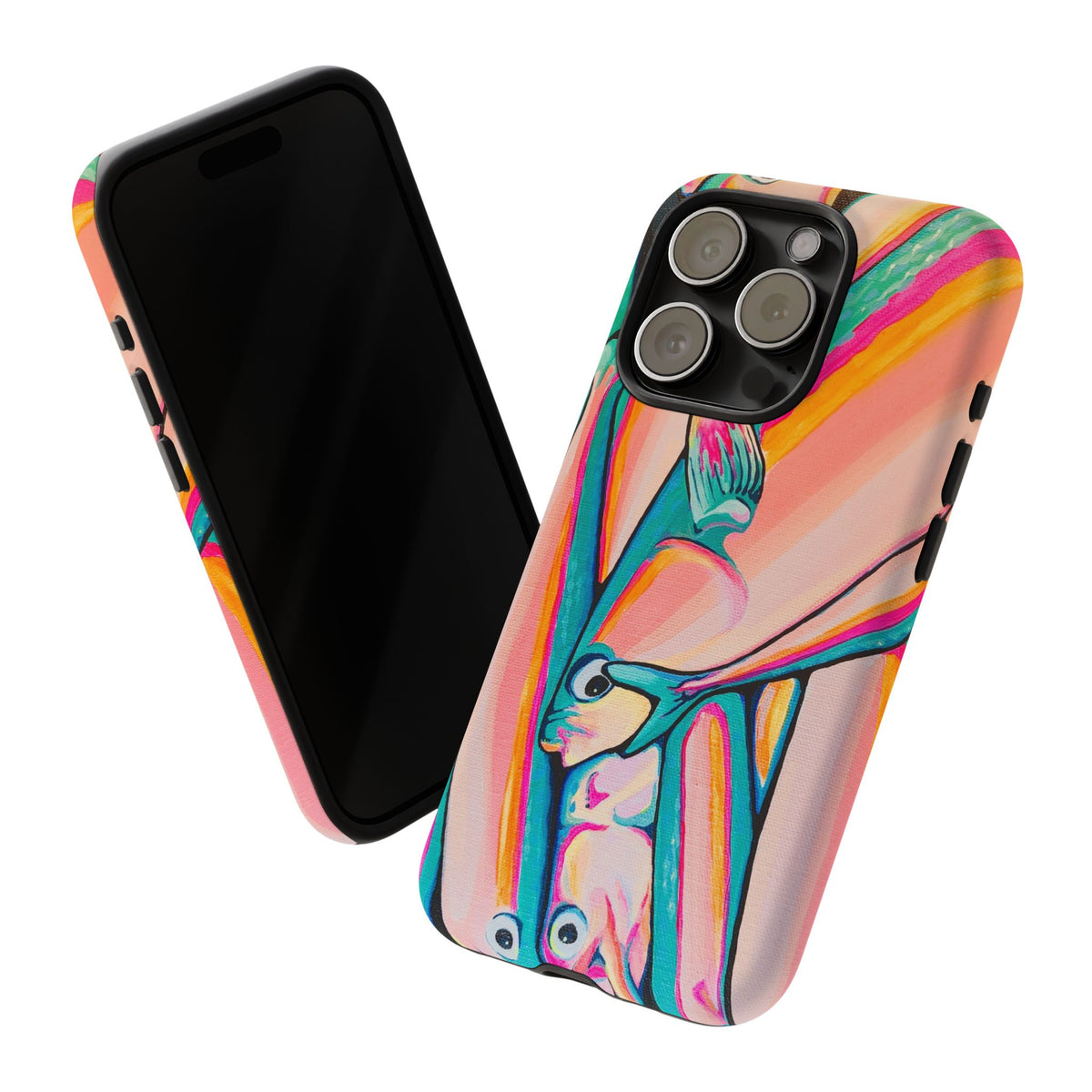 Neon Fish Tough Phone Case