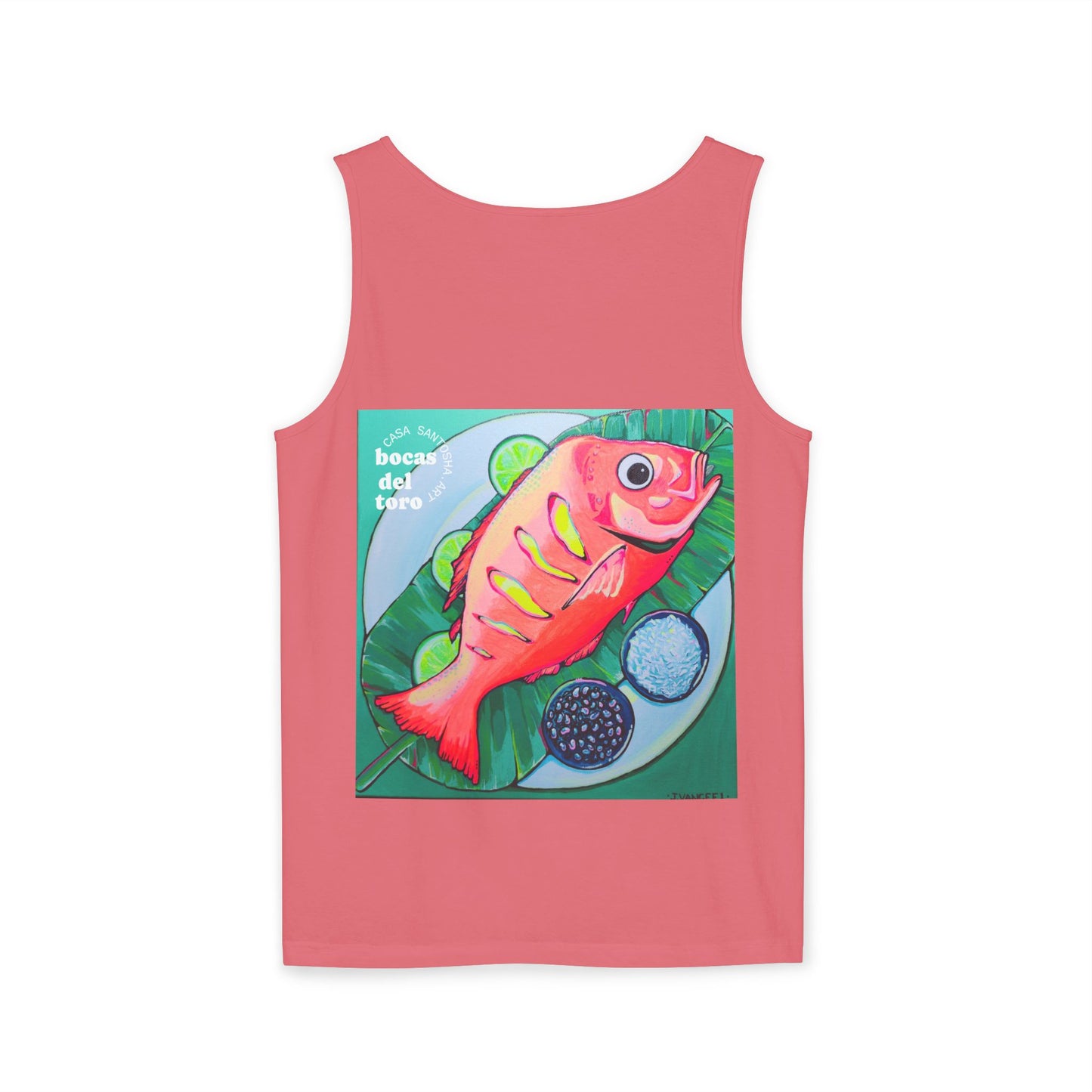 Unisex Neon Fried Fish Tank Top - Perfect for Summer Vibes