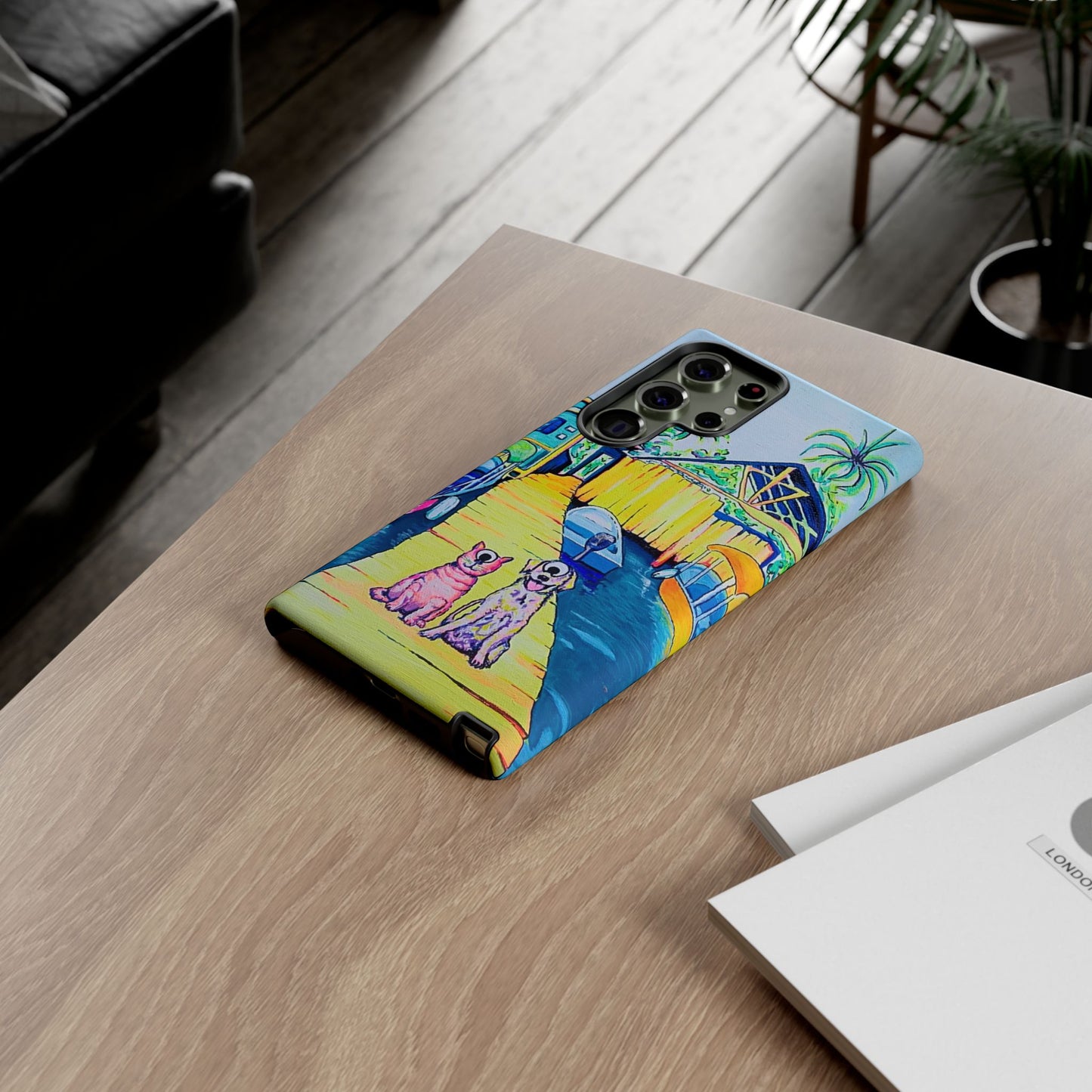 Cyclops Cat and Dog in Bocas Tough Phone Case