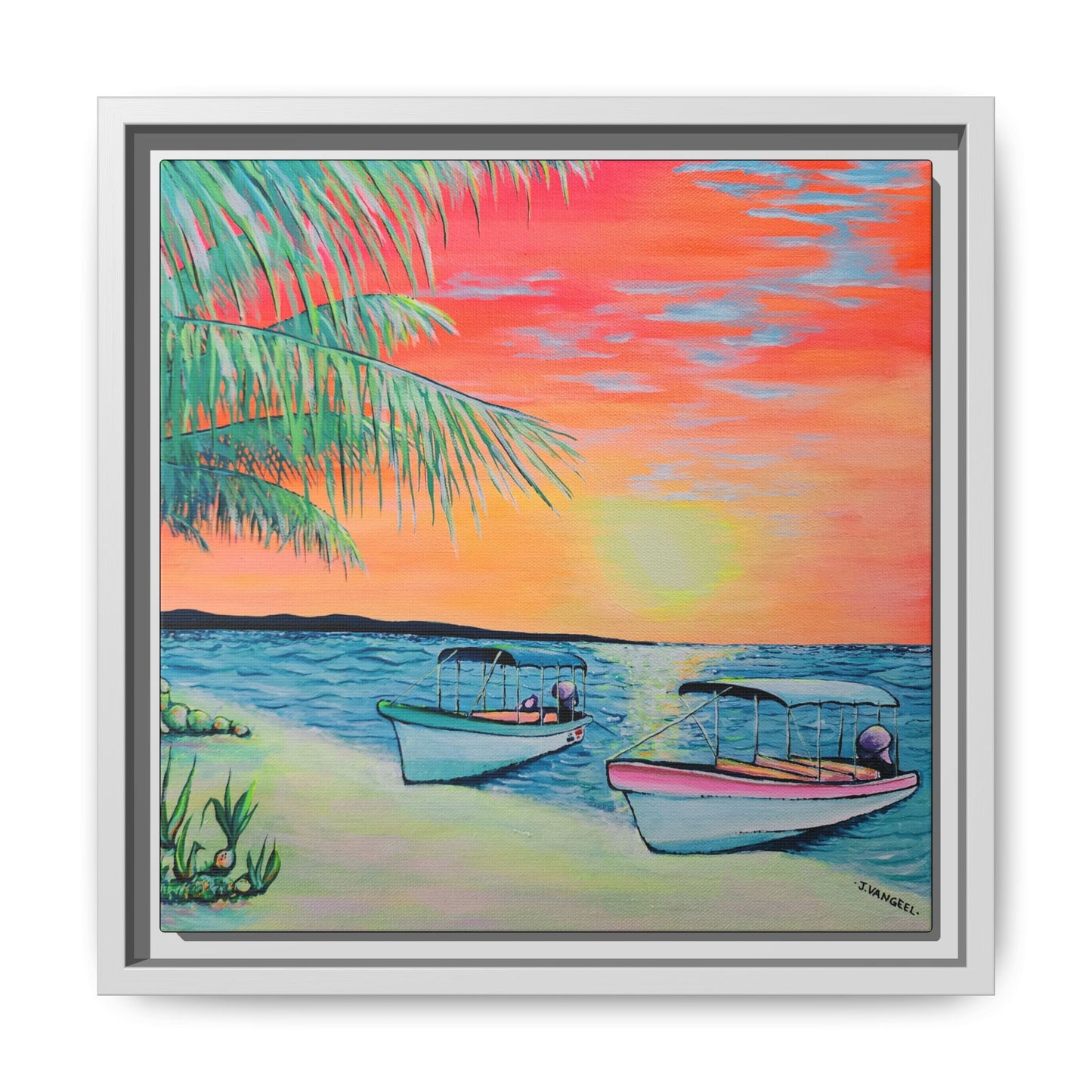 Framed Panga Express Canvas Print