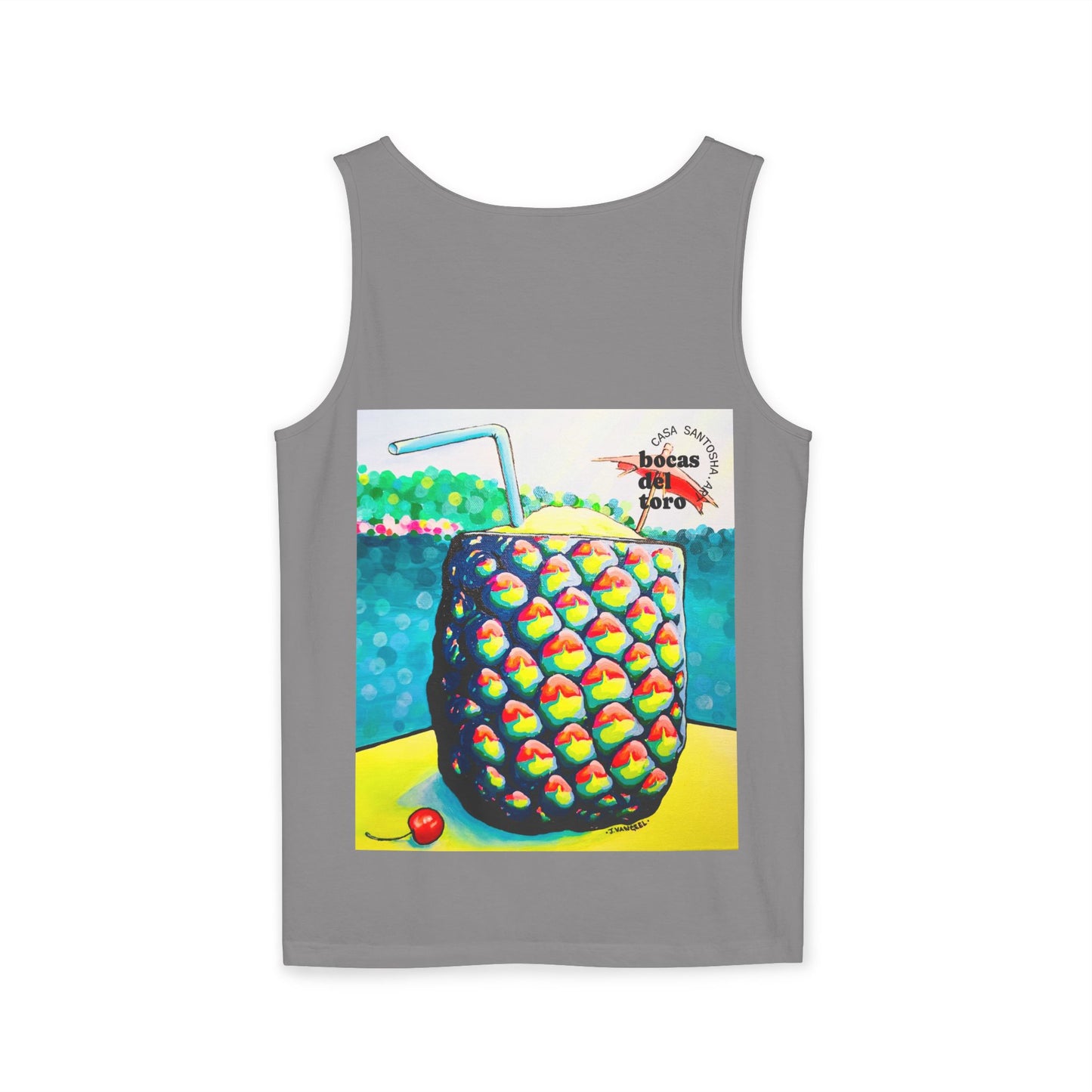 Unisex Neon Piña Colada Tank Top - Perfect for Summer Vibes