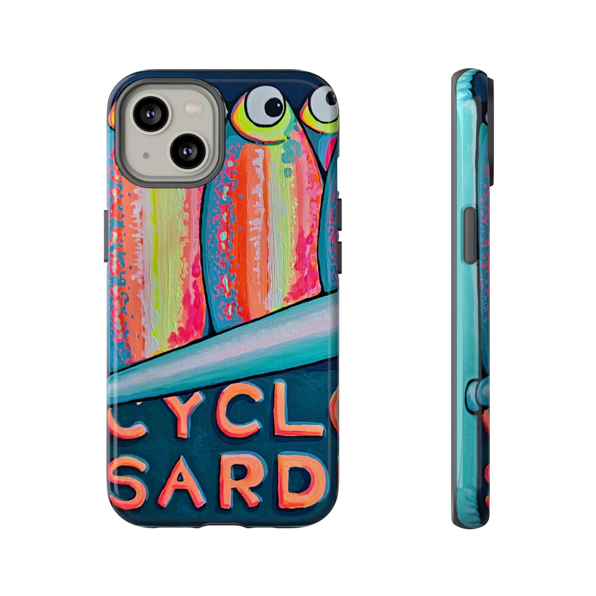 Neon Sardines Tough Phone Case