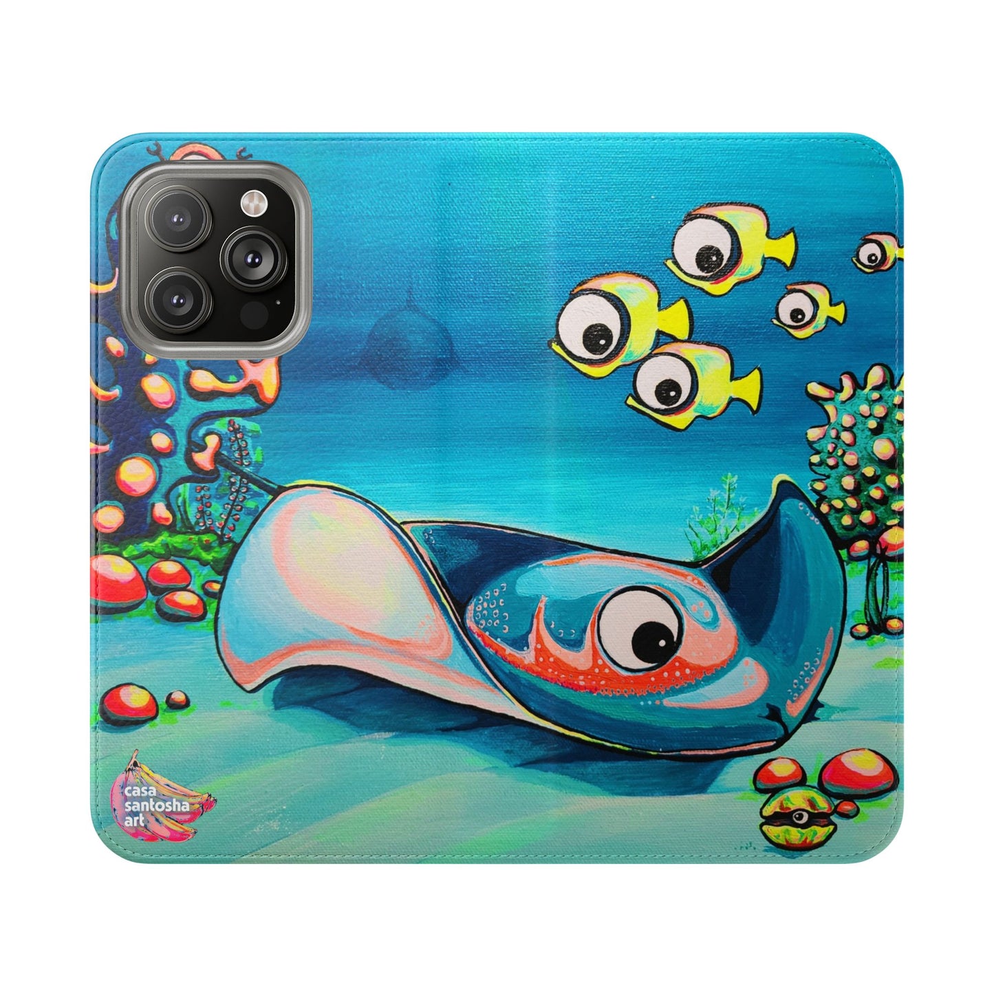 Cyclops Stingray Flip Phone Case – Wallet Cover with Card Slots