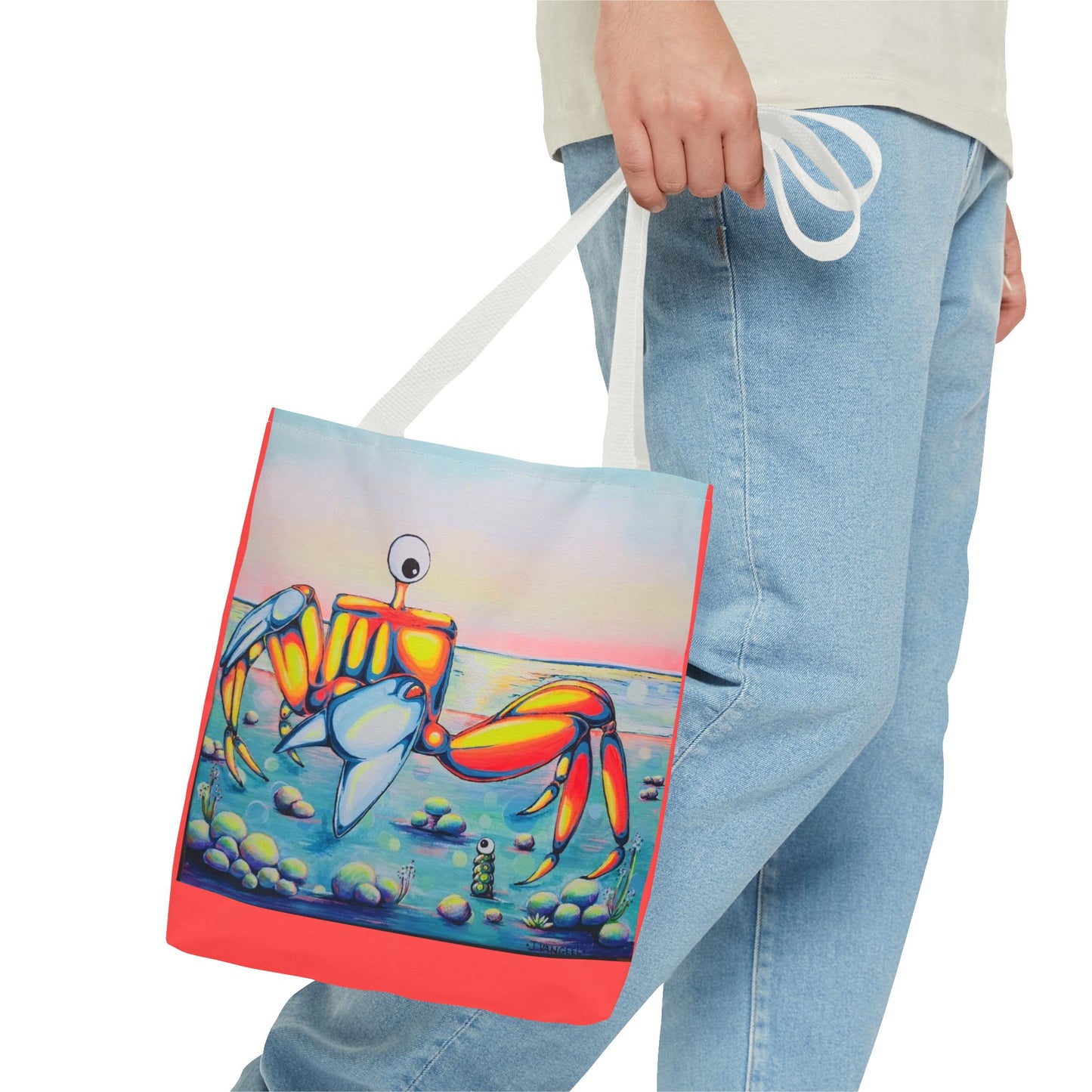 Premium Cyclops Crab Tote Bag, Original Artist Design, Reusable Shopping Tote,  Eco-Friendly