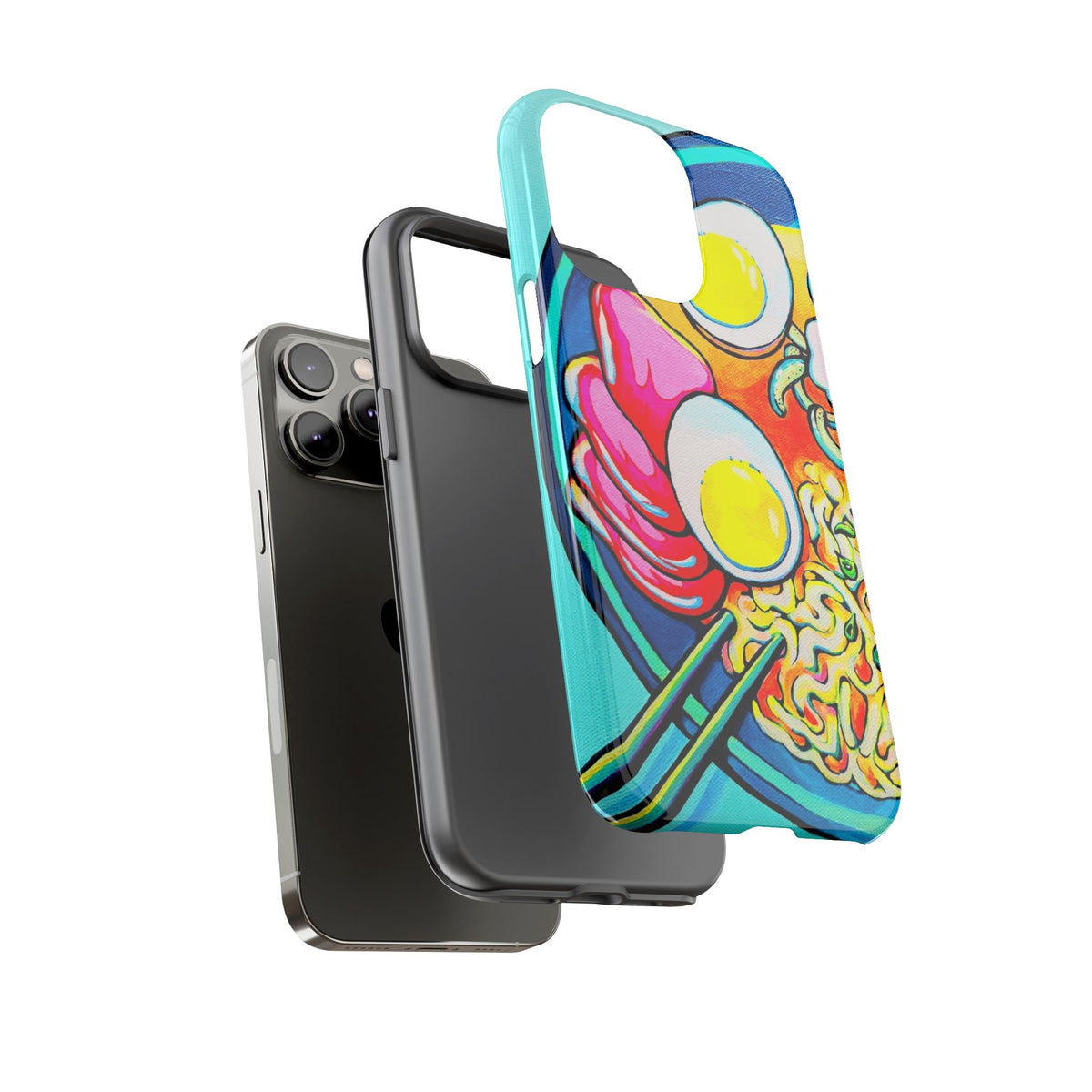 Coque de téléphone résistante Neon Ramen