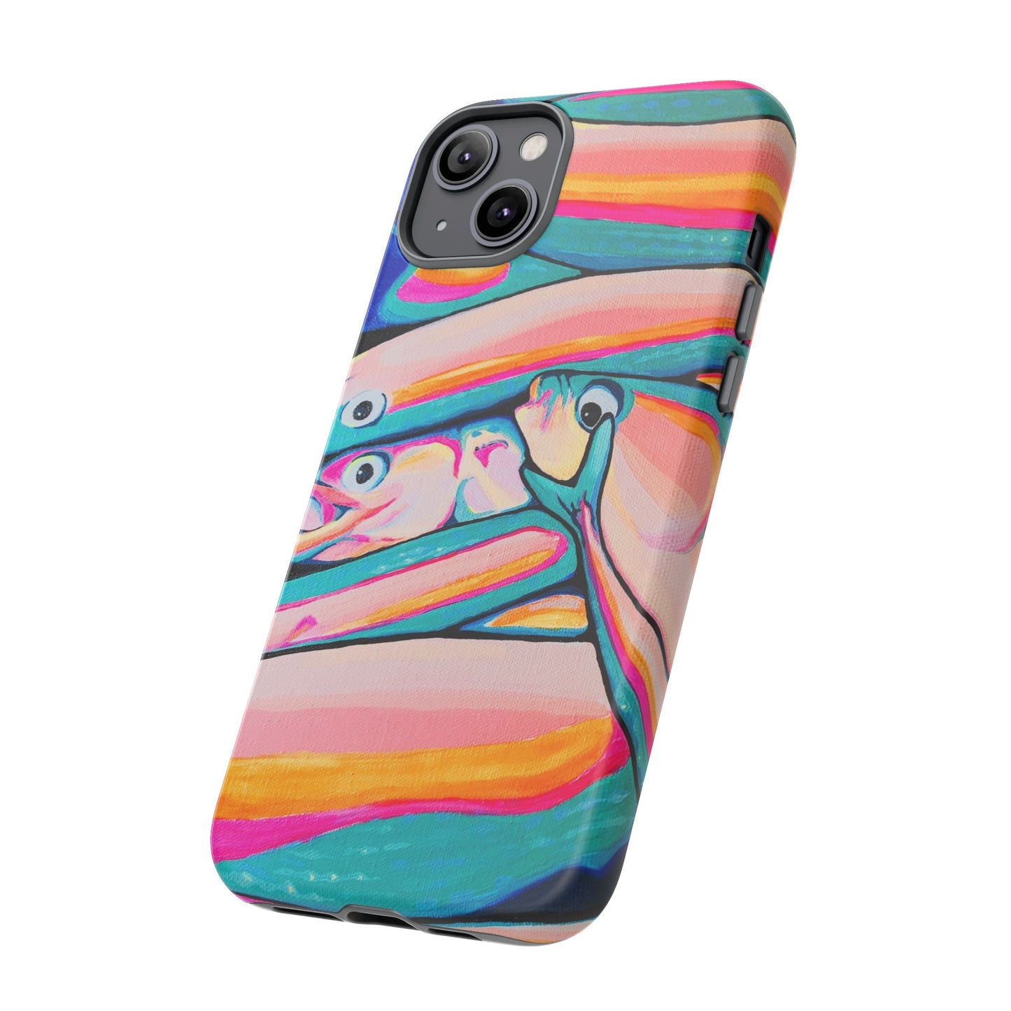 Neon Fish Tough Phone Case