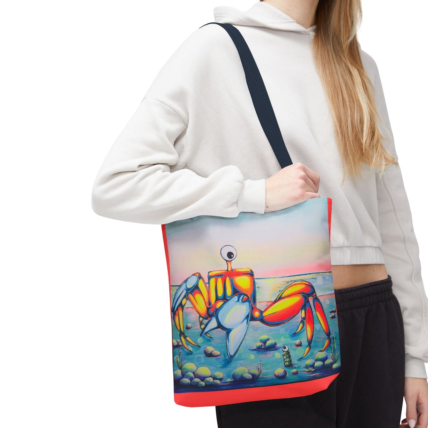 Premium Cyclops Crab Tote Bag, Original Artist Design, Reusable Shopping Tote,  Eco-Friendly