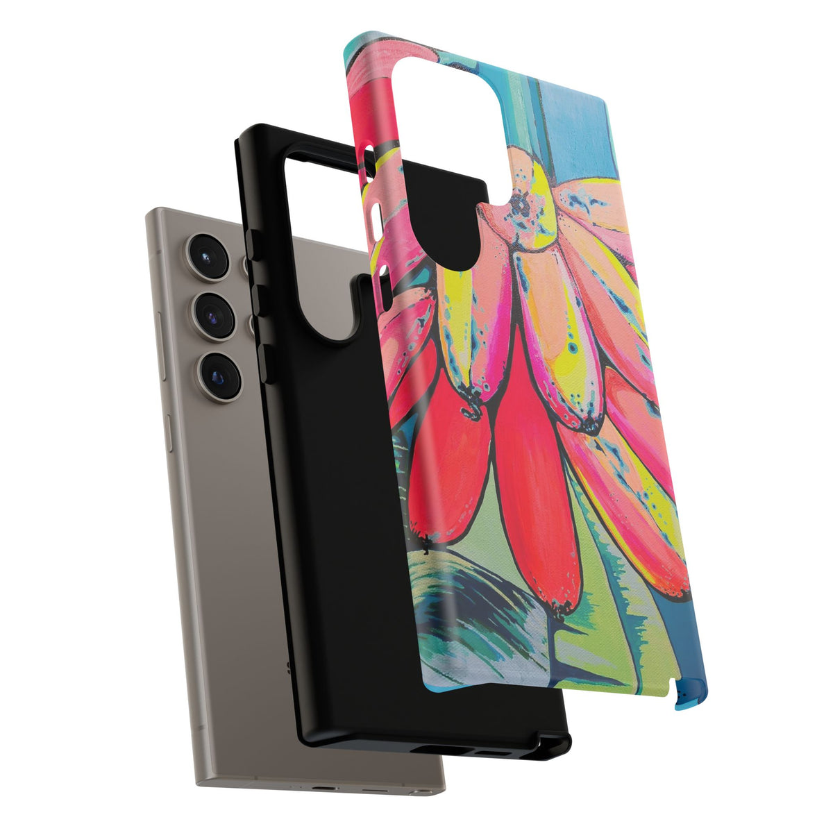 Neon Primitivo Bananas Tough Phone Case