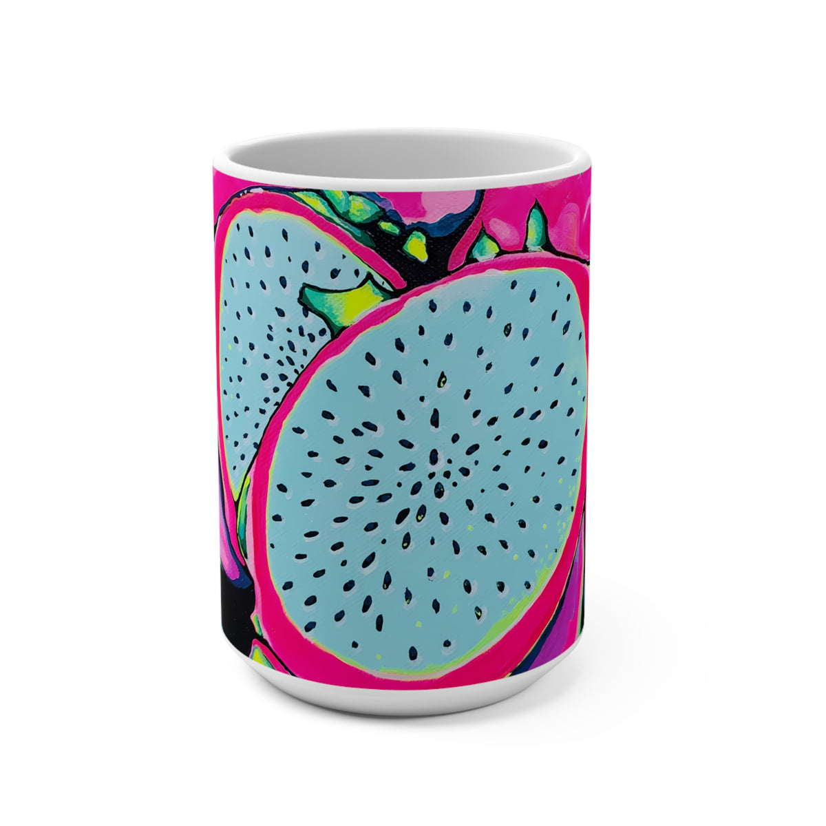 Neon Pink Dragon Fruit Mug