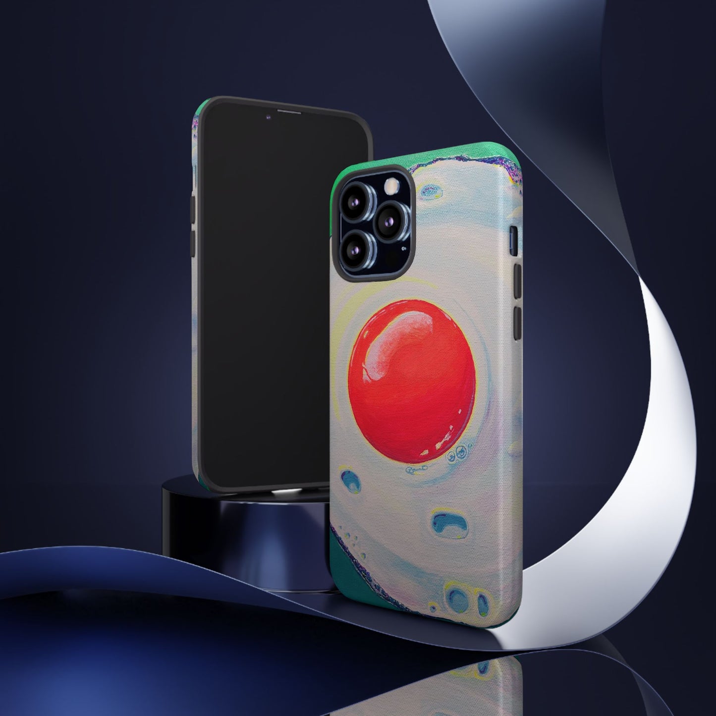 Neon Fried Egg Tough Phone Case
