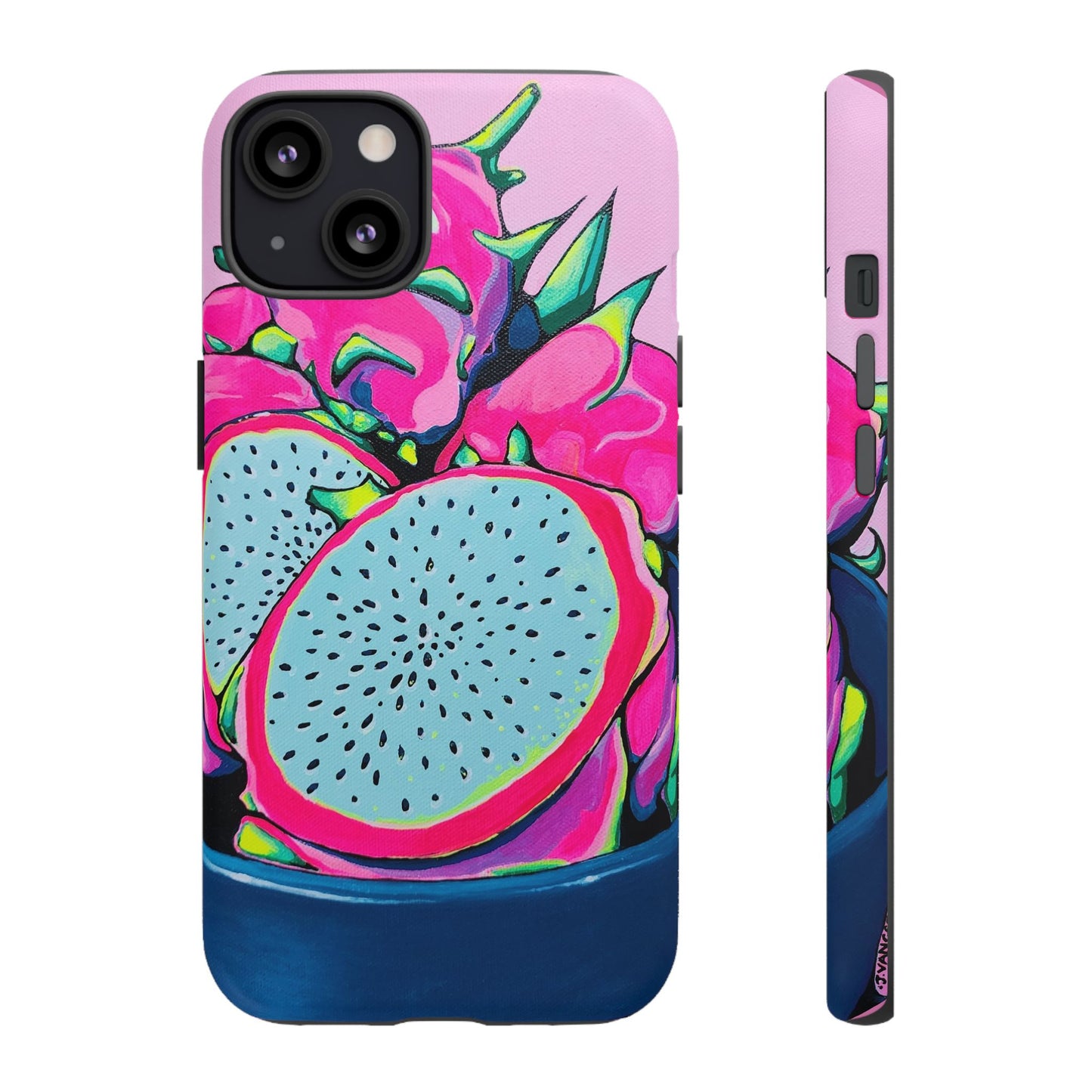 Neon Pink Dragon Fruit Tough Phone Case