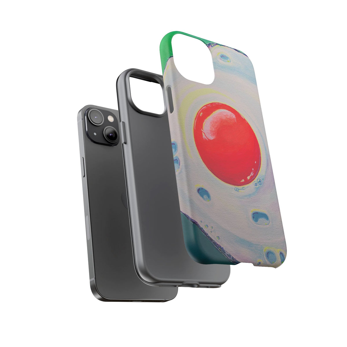 Neon Fried Egg Tough Phone Case
