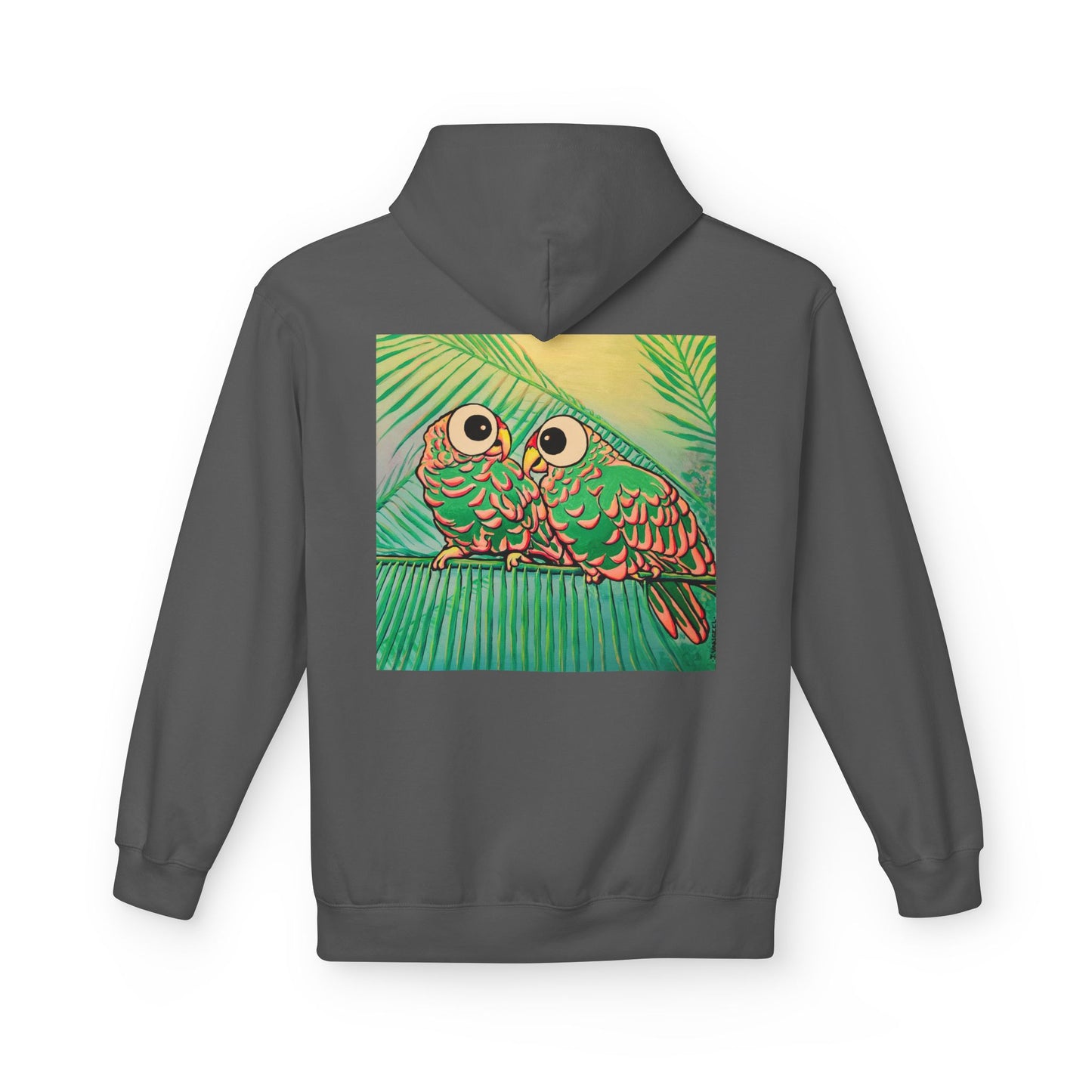 Unisex Chatty Cyclops Parrots Soft Hoodie