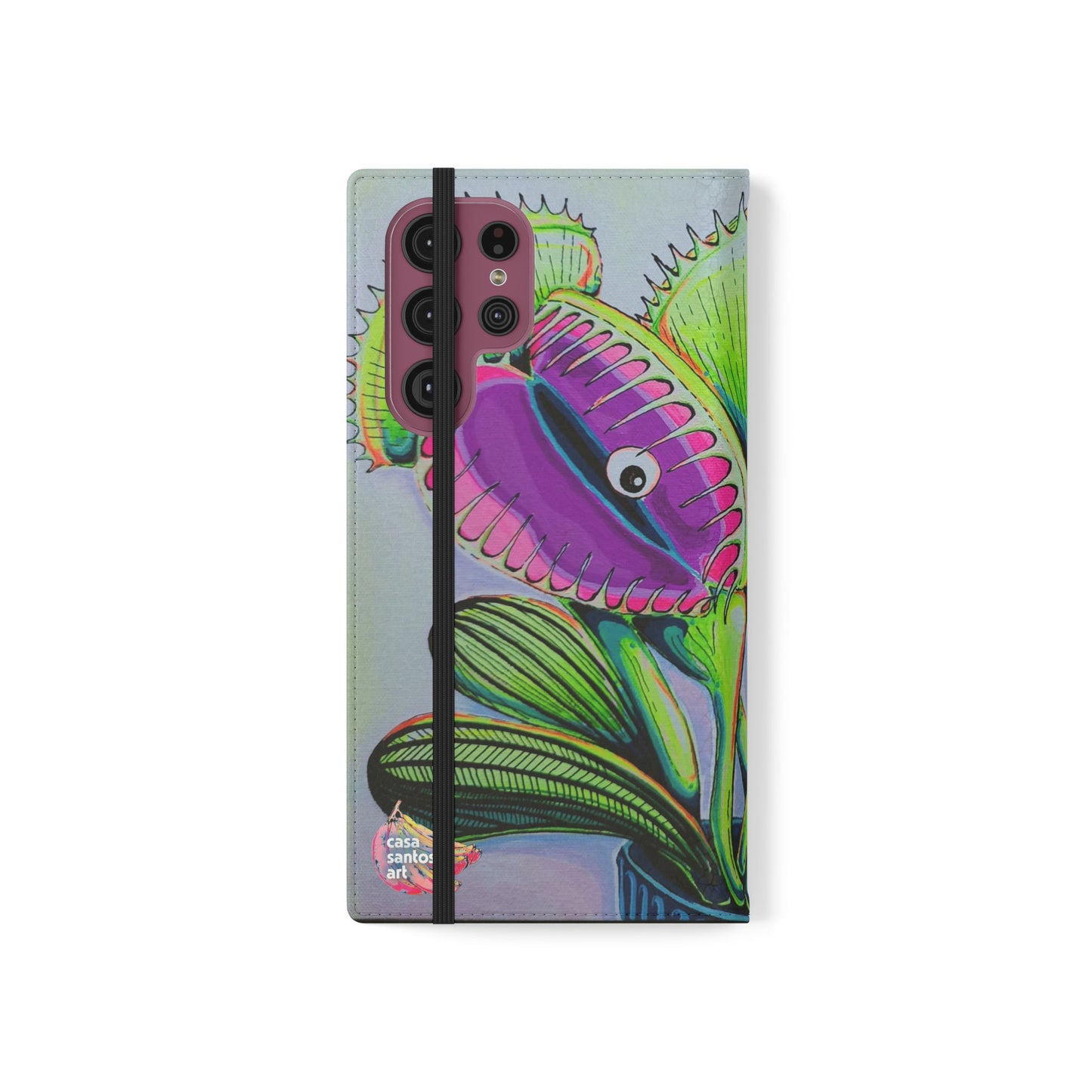 Cyclops Venus Fly Trap Flip Phone Case – Wallet Cover with Card Slots
