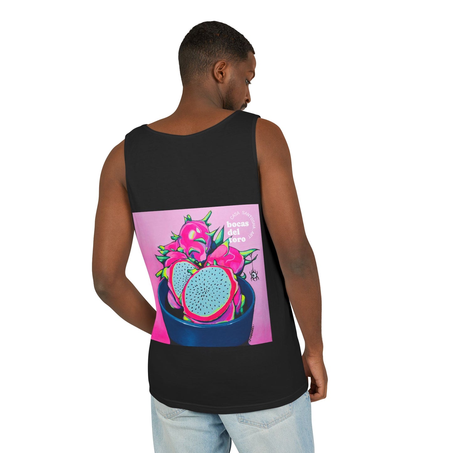 Unisex Neon Pink Dragon Fruit Tank Top - Perfect for Summer Vibes