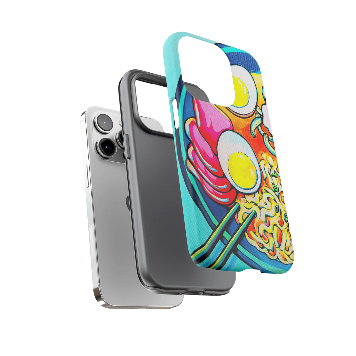 Coque de téléphone résistante Neon Ramen