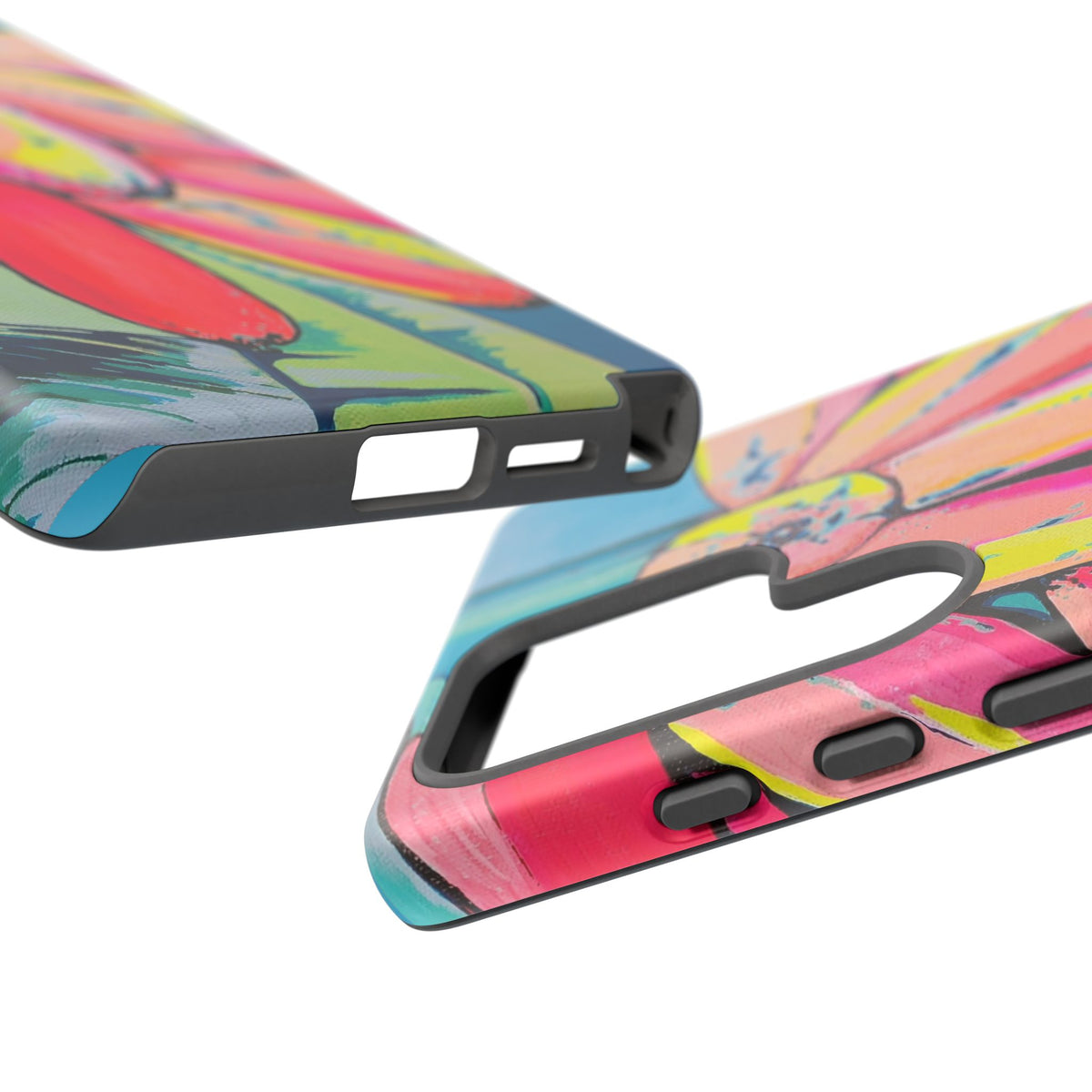 Neon Primitivo Bananas Tough Phone Case